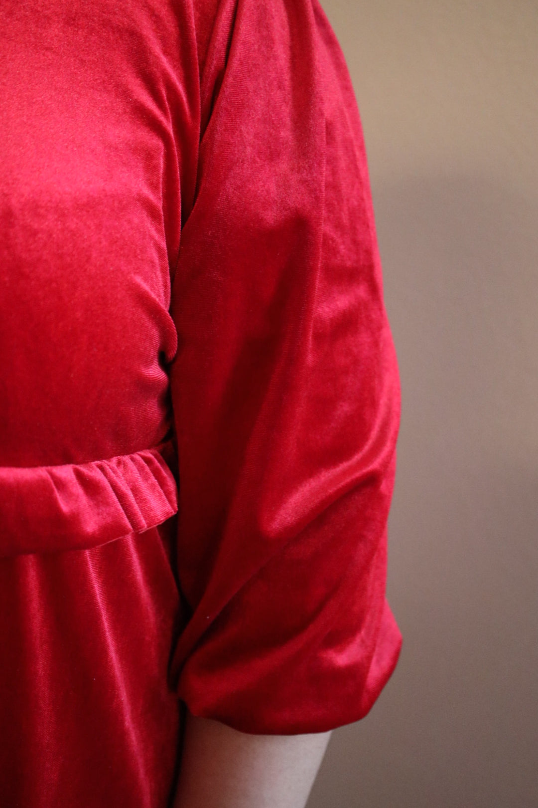 Ava Plus Velvet Tiered Dress