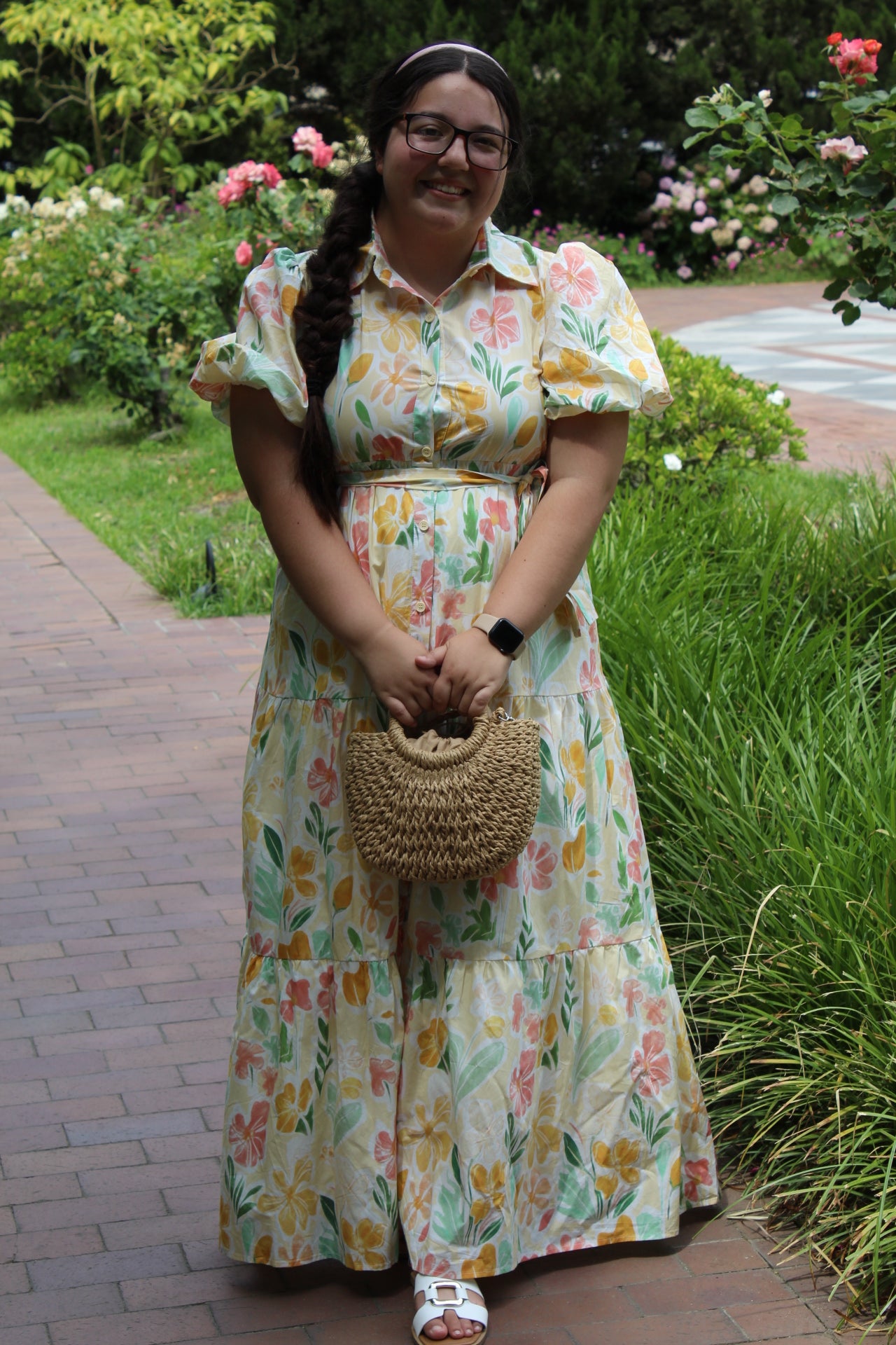 Cotton Floral Maxi Dress