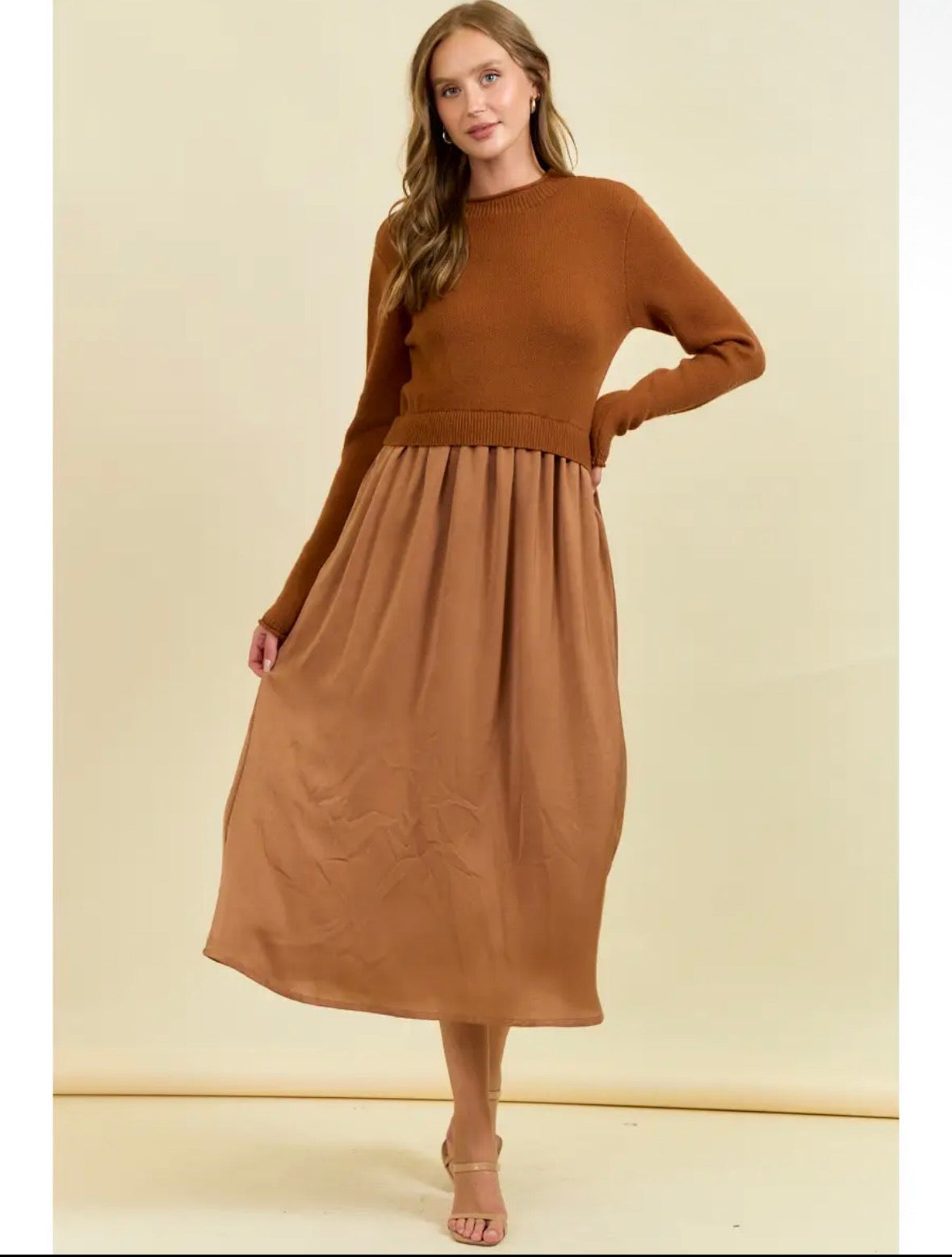 Autumn Honey Midi Dress