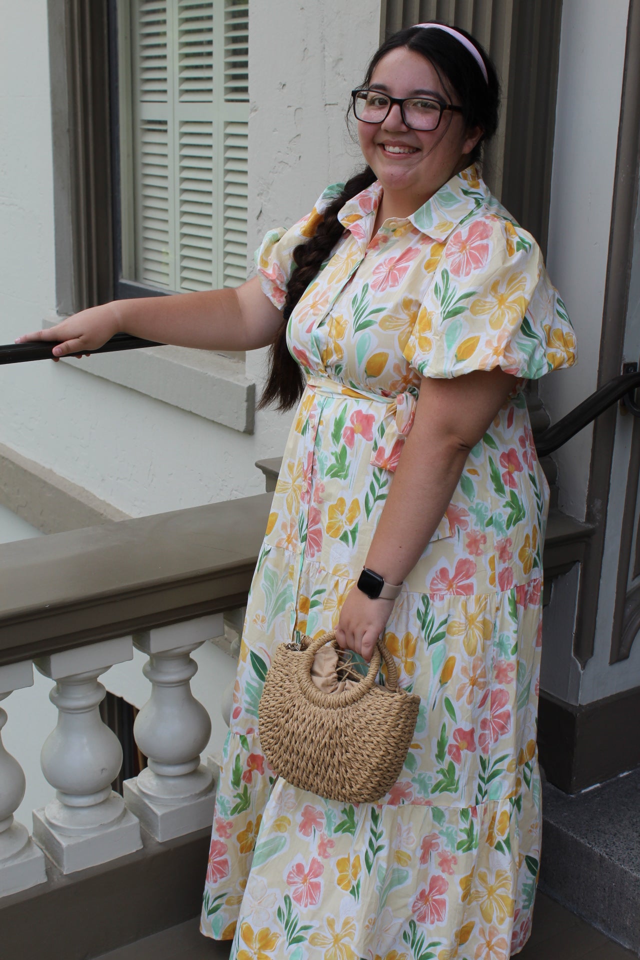 Cotton Floral Maxi Dress