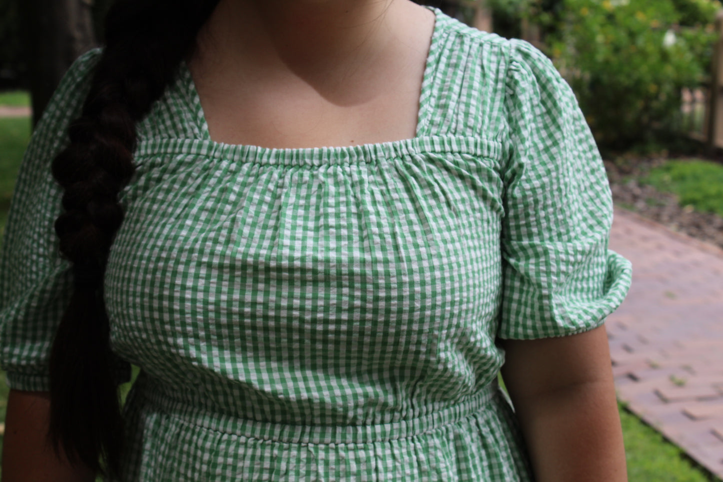 Picnic Gingham Midi Dress