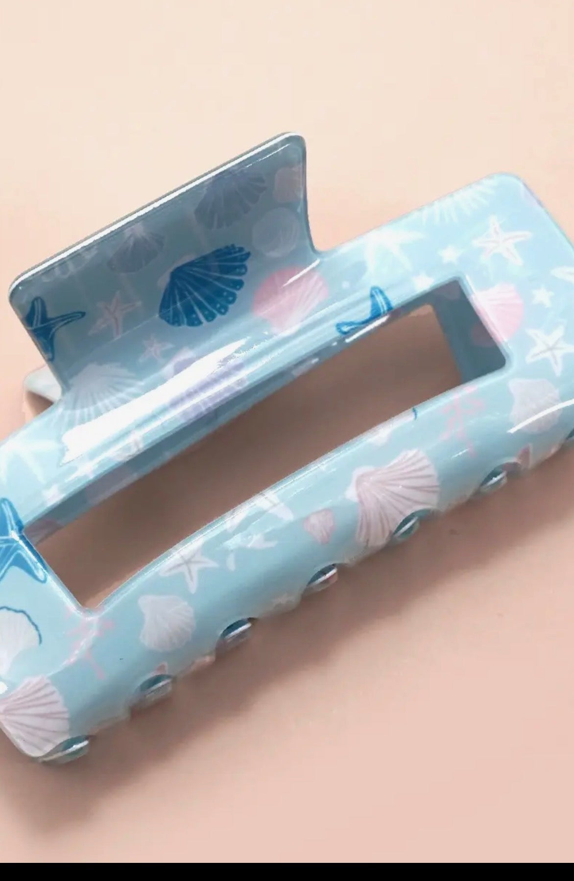 Under the sea acetate hair claw clip