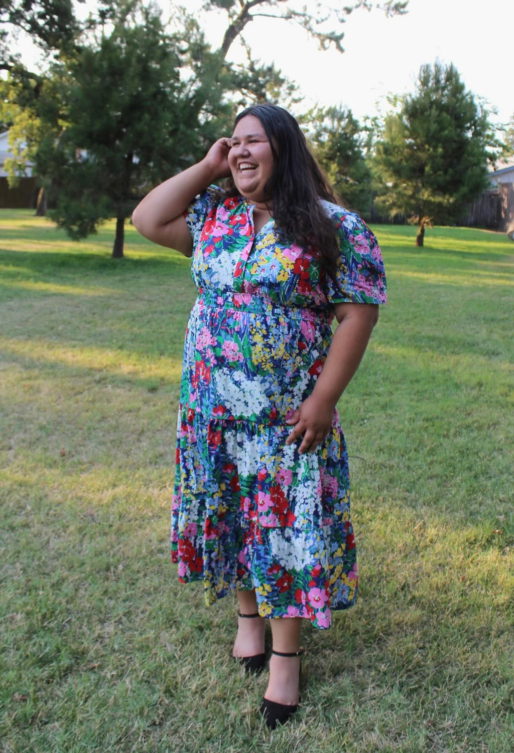 Nataly’s Floral Midi Dress