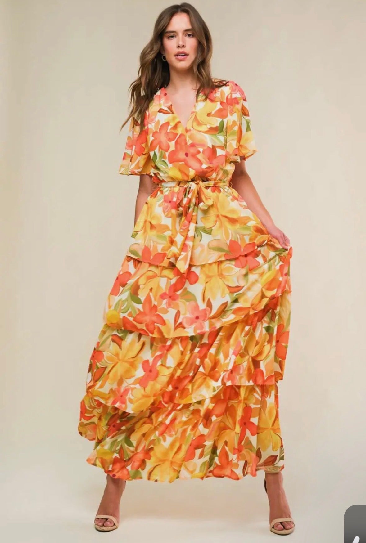 A Printed Woven Dress