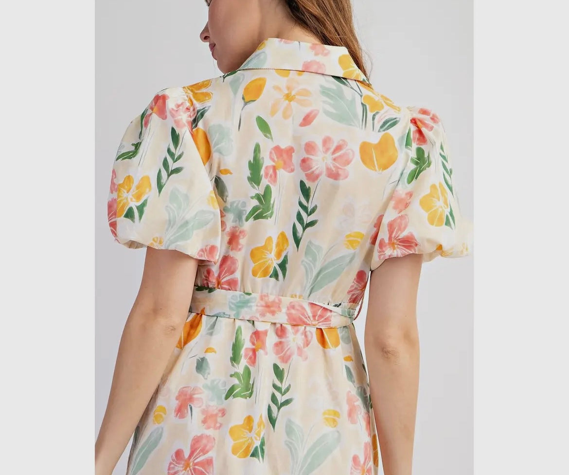 Cotton Floral Maxi Dress