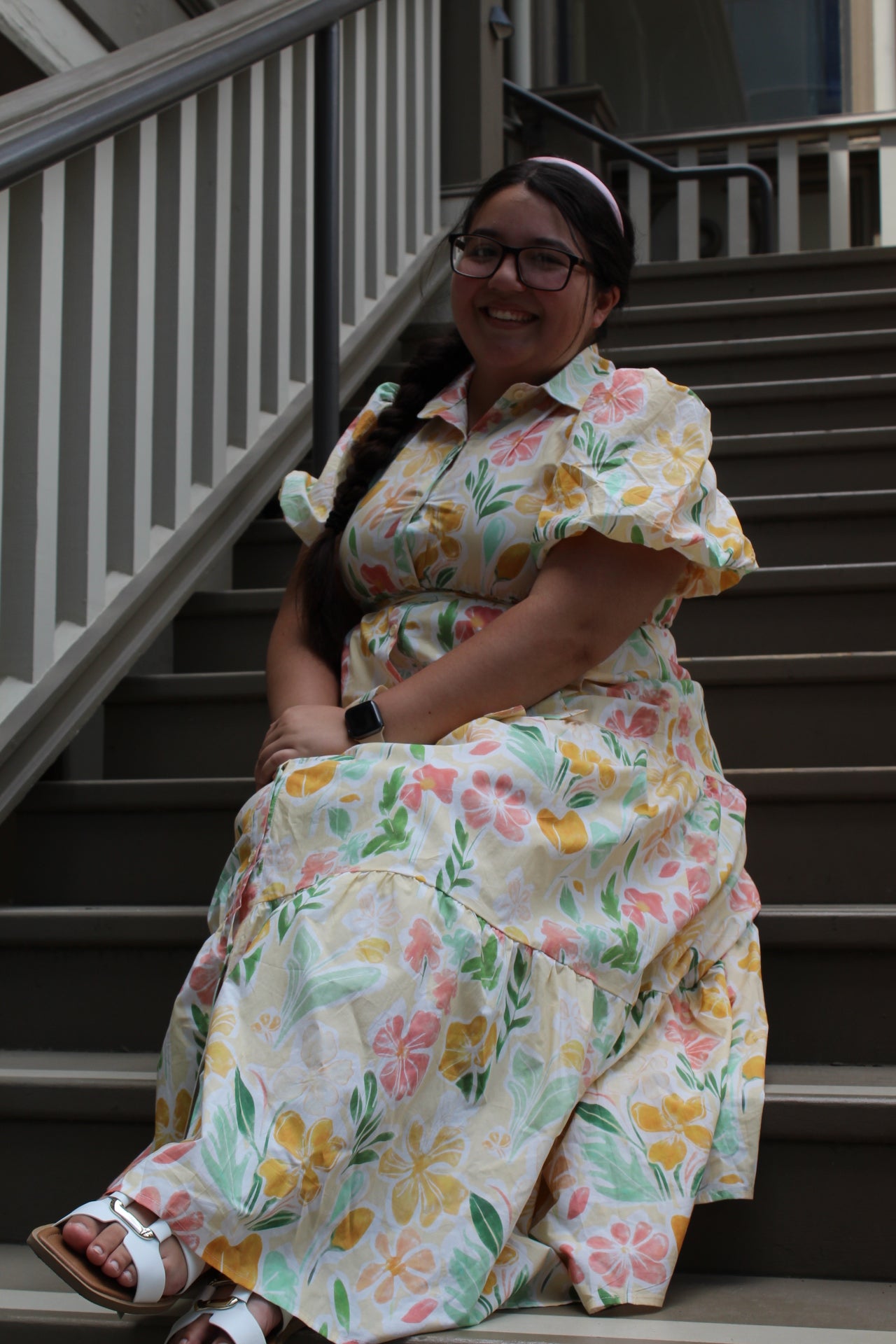 Cotton Floral Maxi Dress