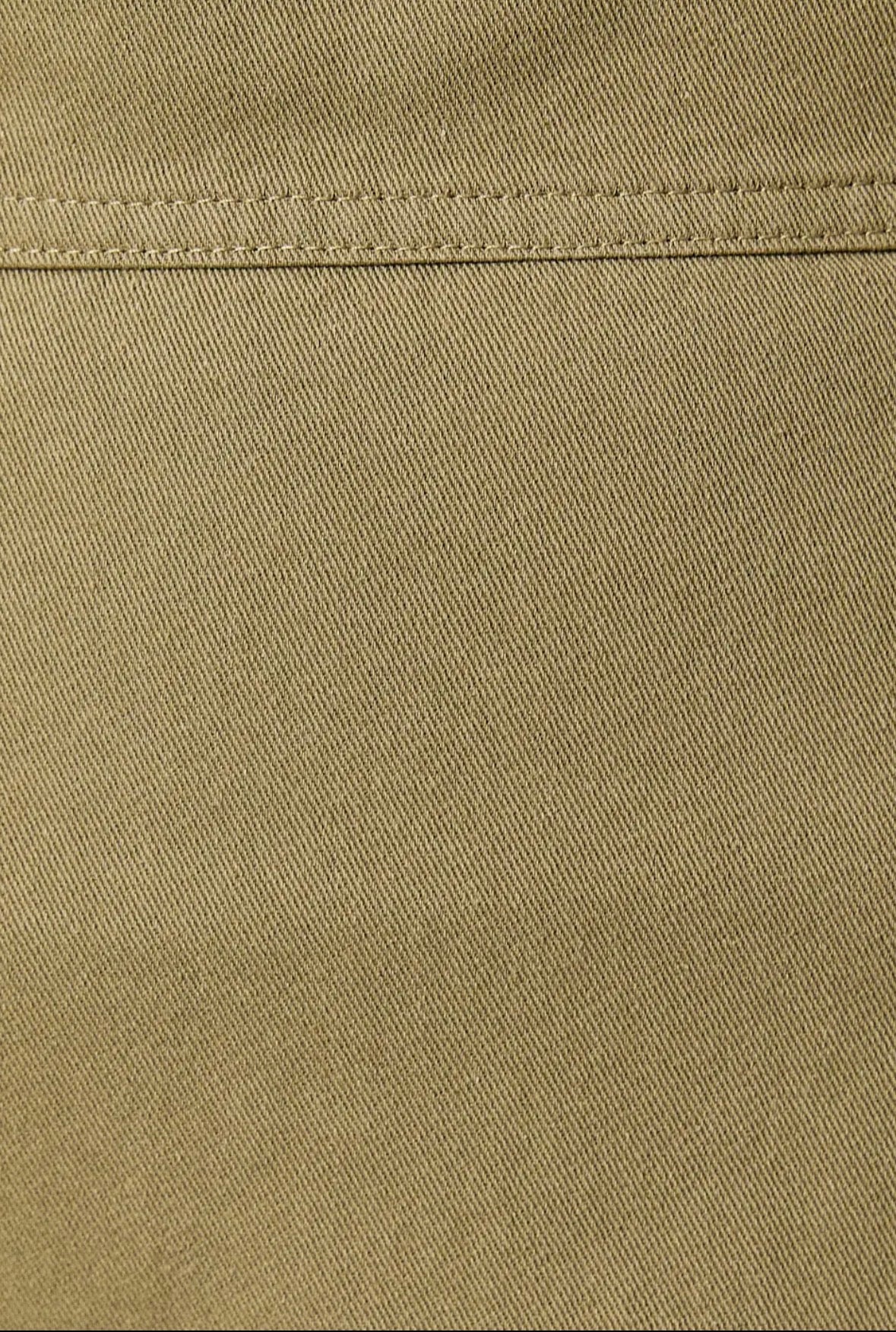 Barrel Twill Midi Skirt