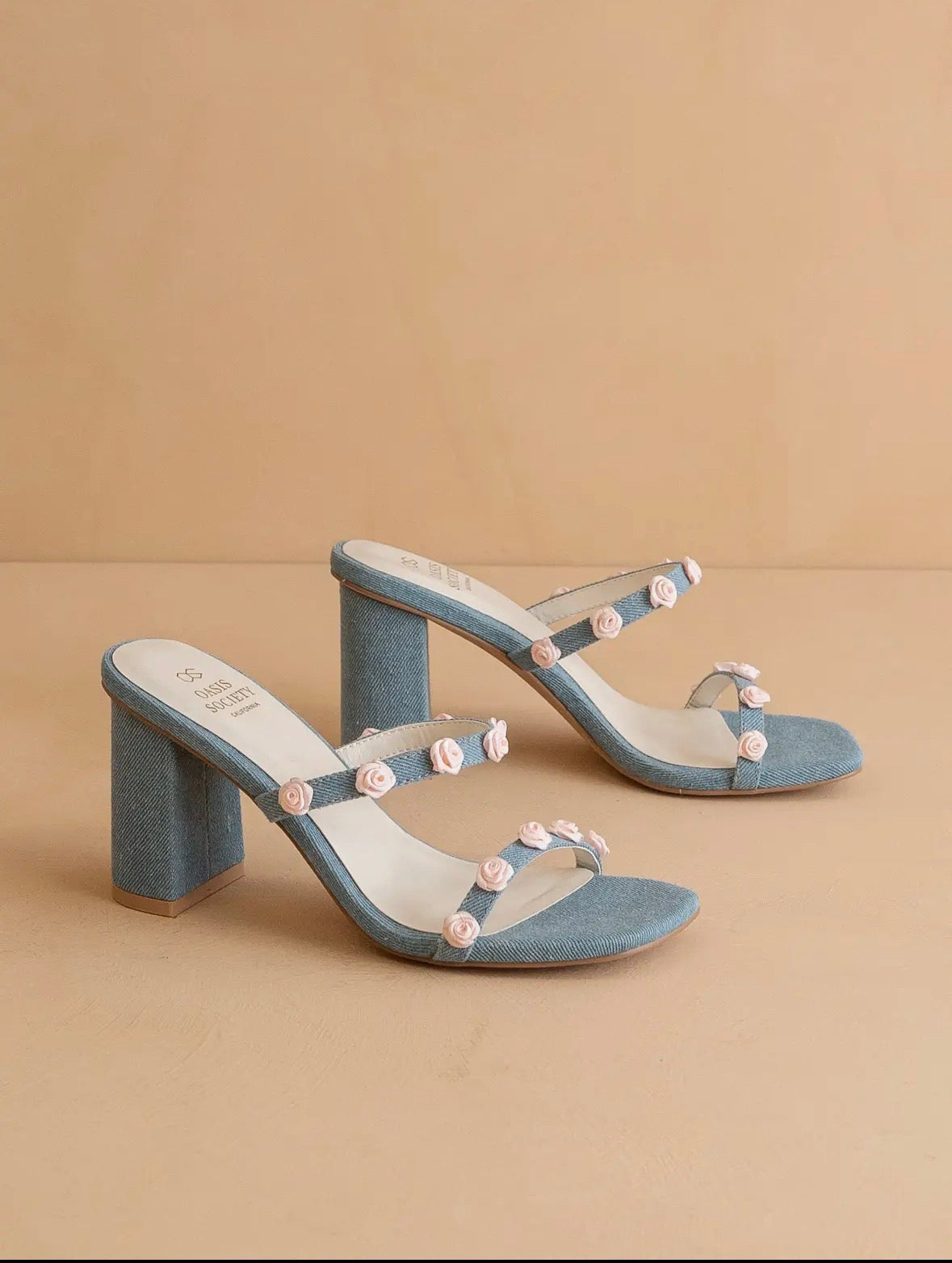 The Nia Denim Heel
