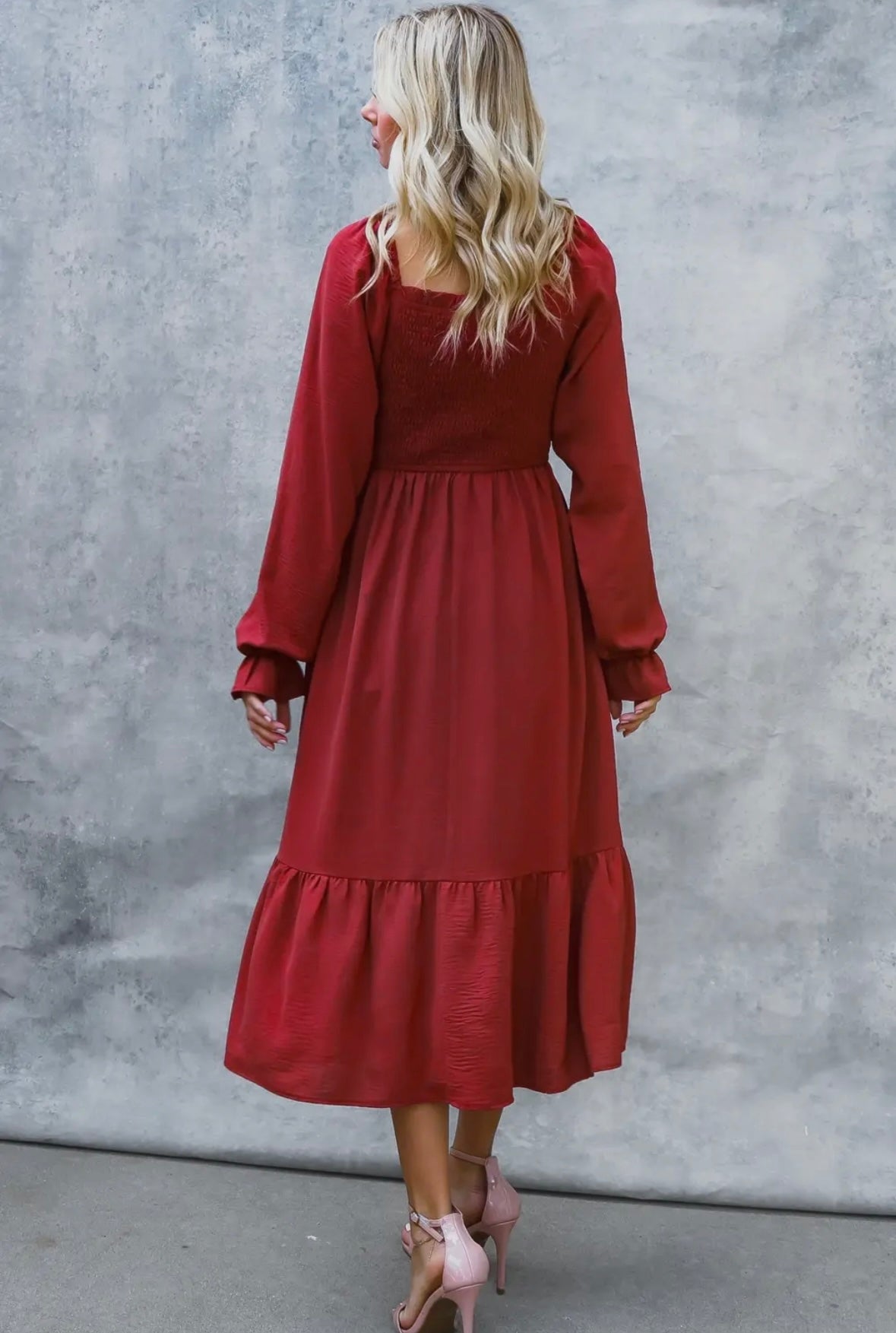 Harvest Rose Midi Dress