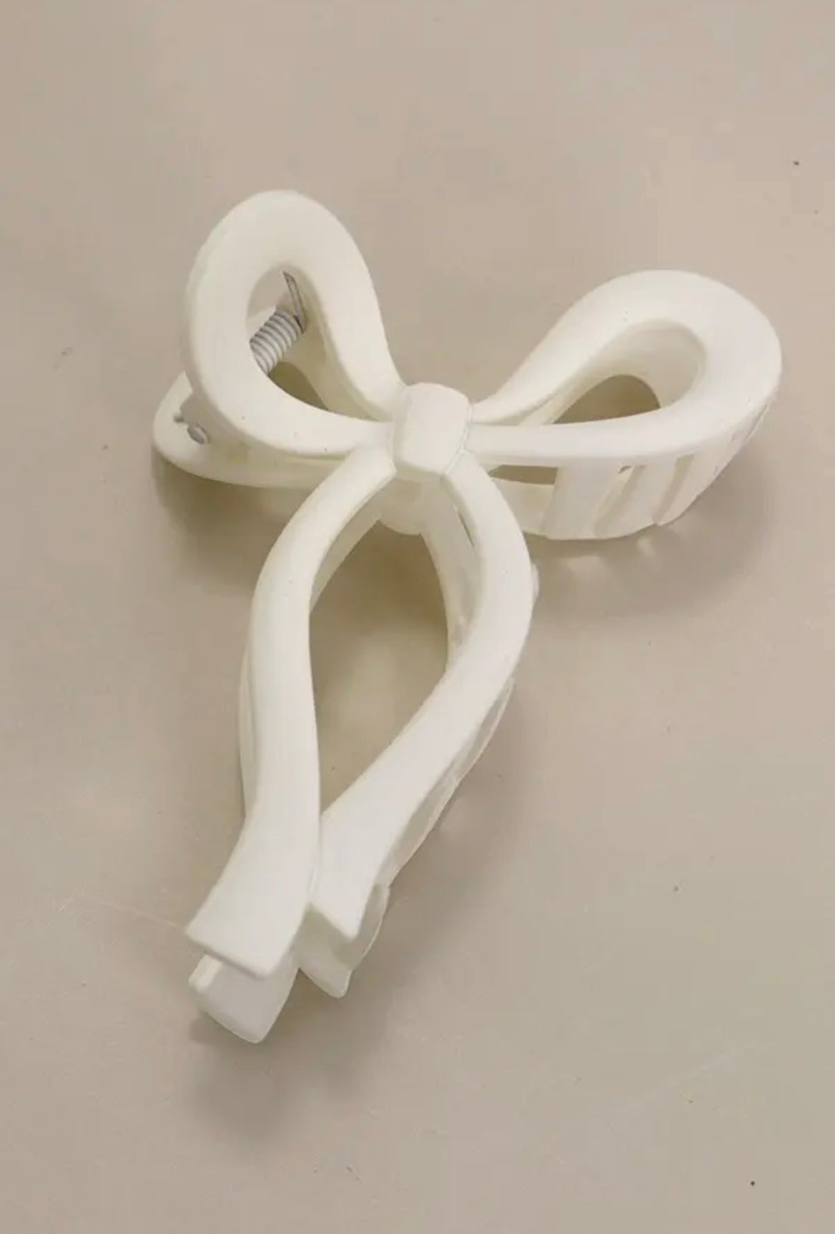 Matte Bow Hair Claw Clip