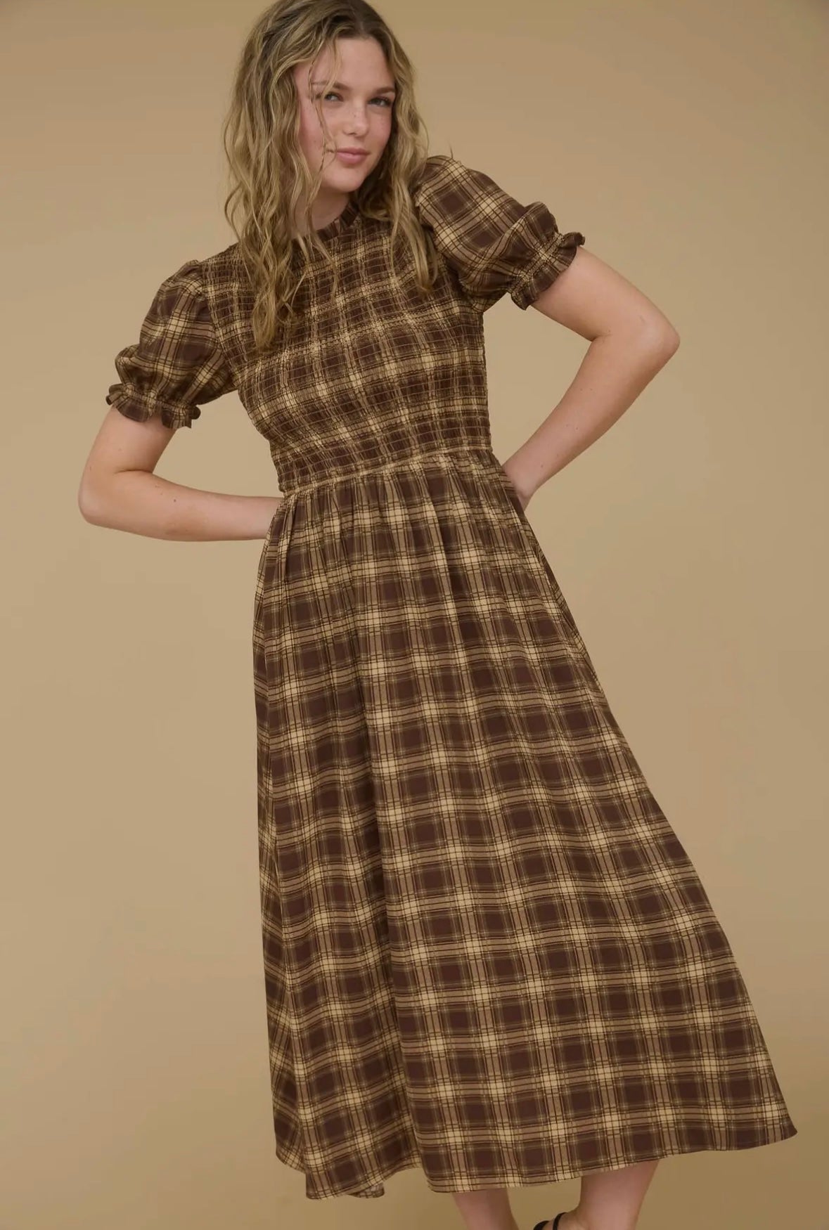 Maple Plaid Dress