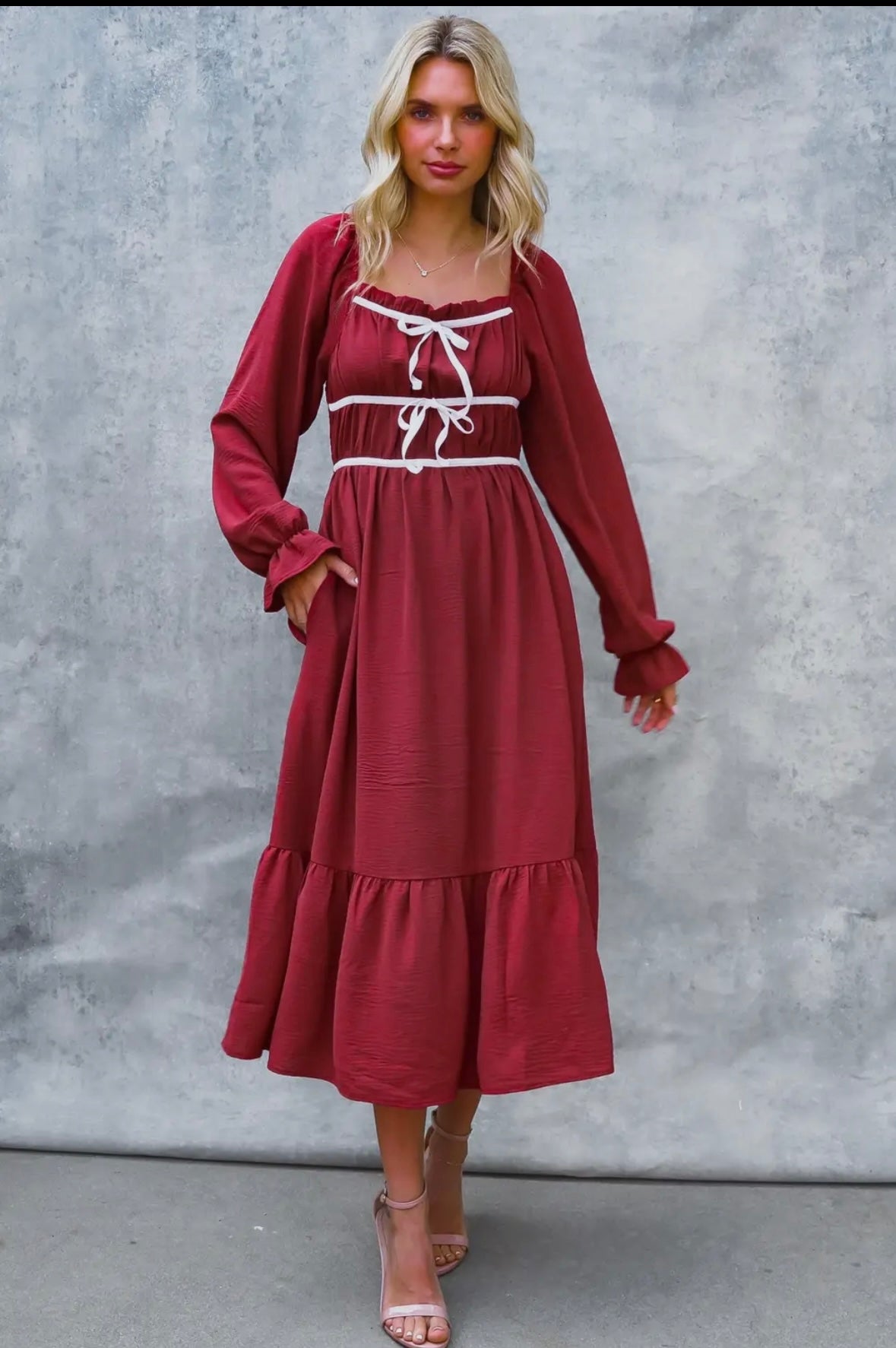 Harvest Rose Midi Dress