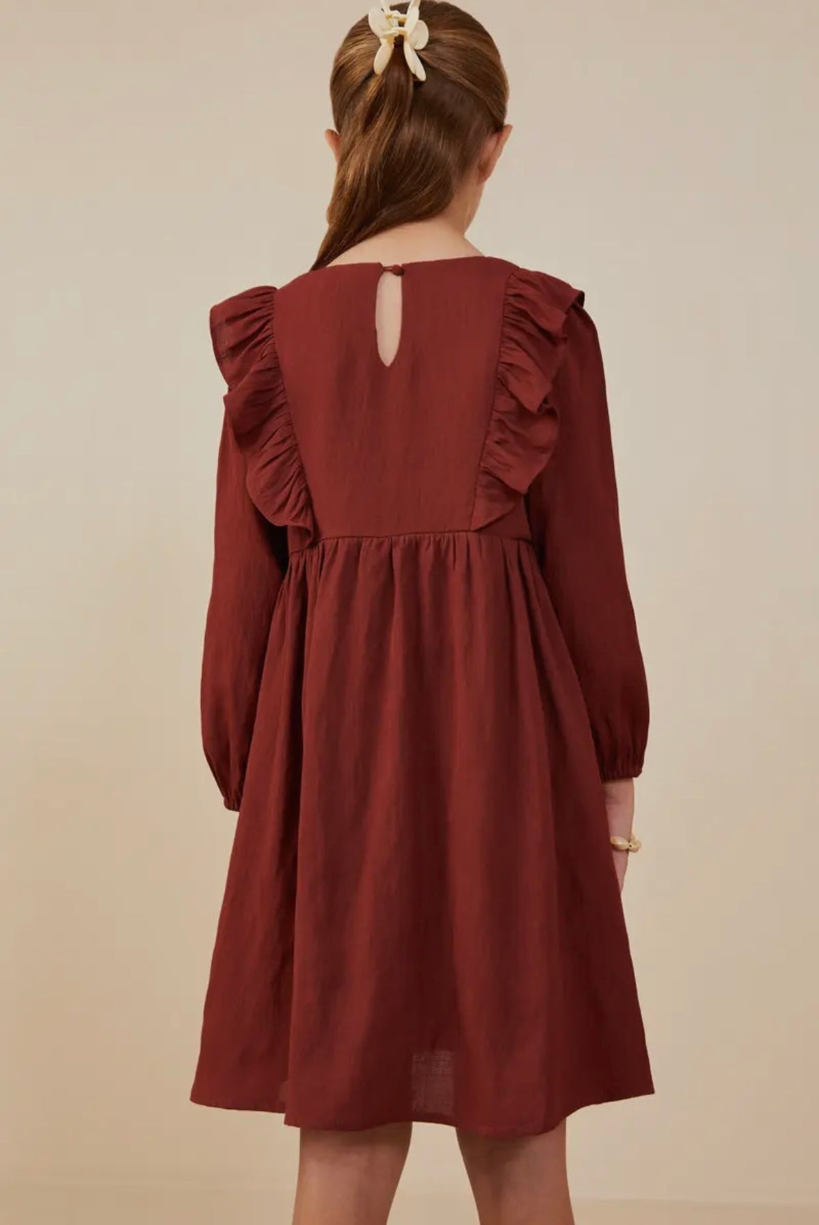 Golden Petals Dress