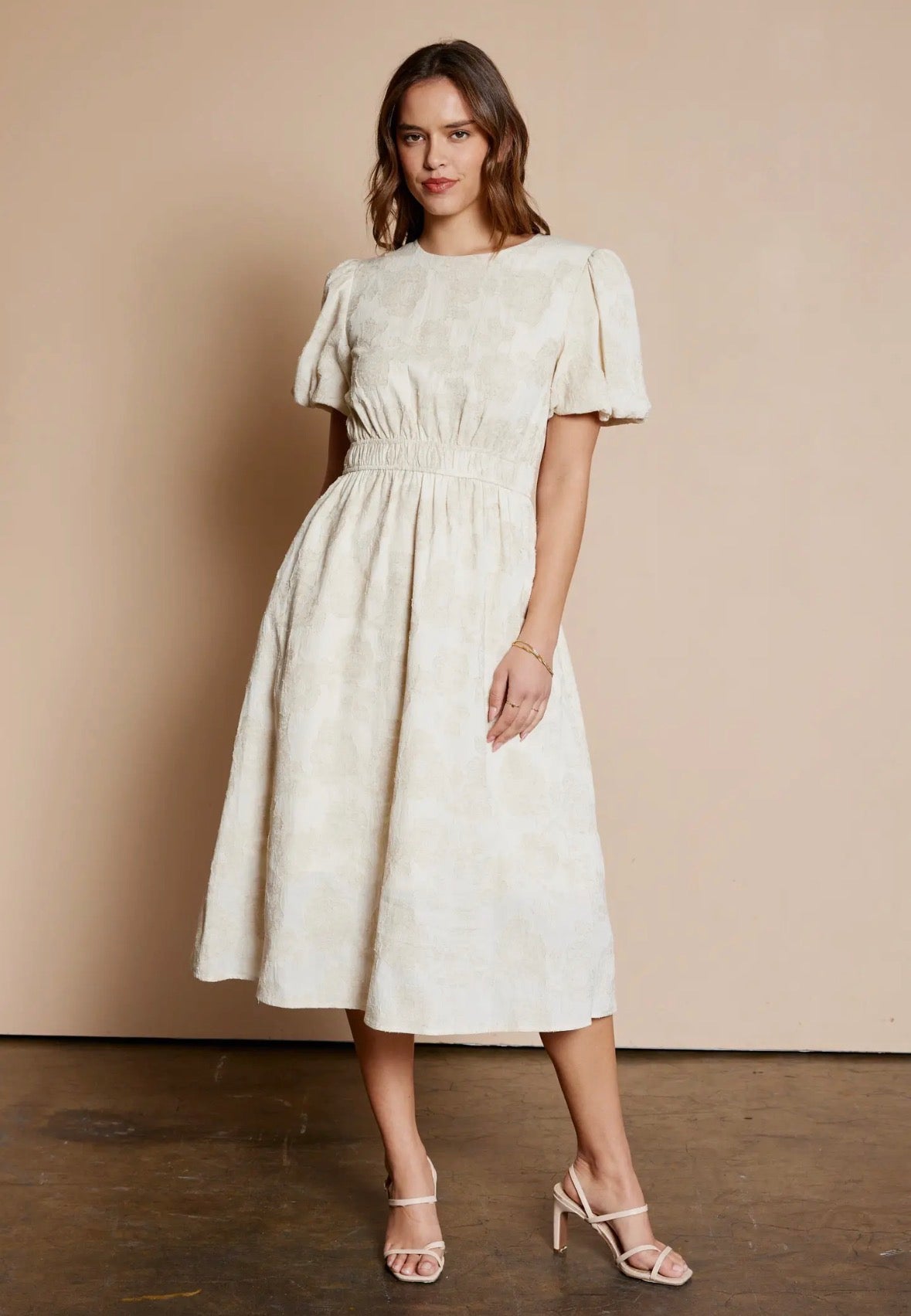 Floral Jacquard Dress