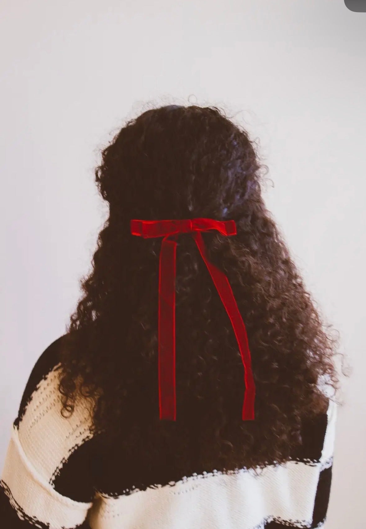 Velvet Double Bow Barrette