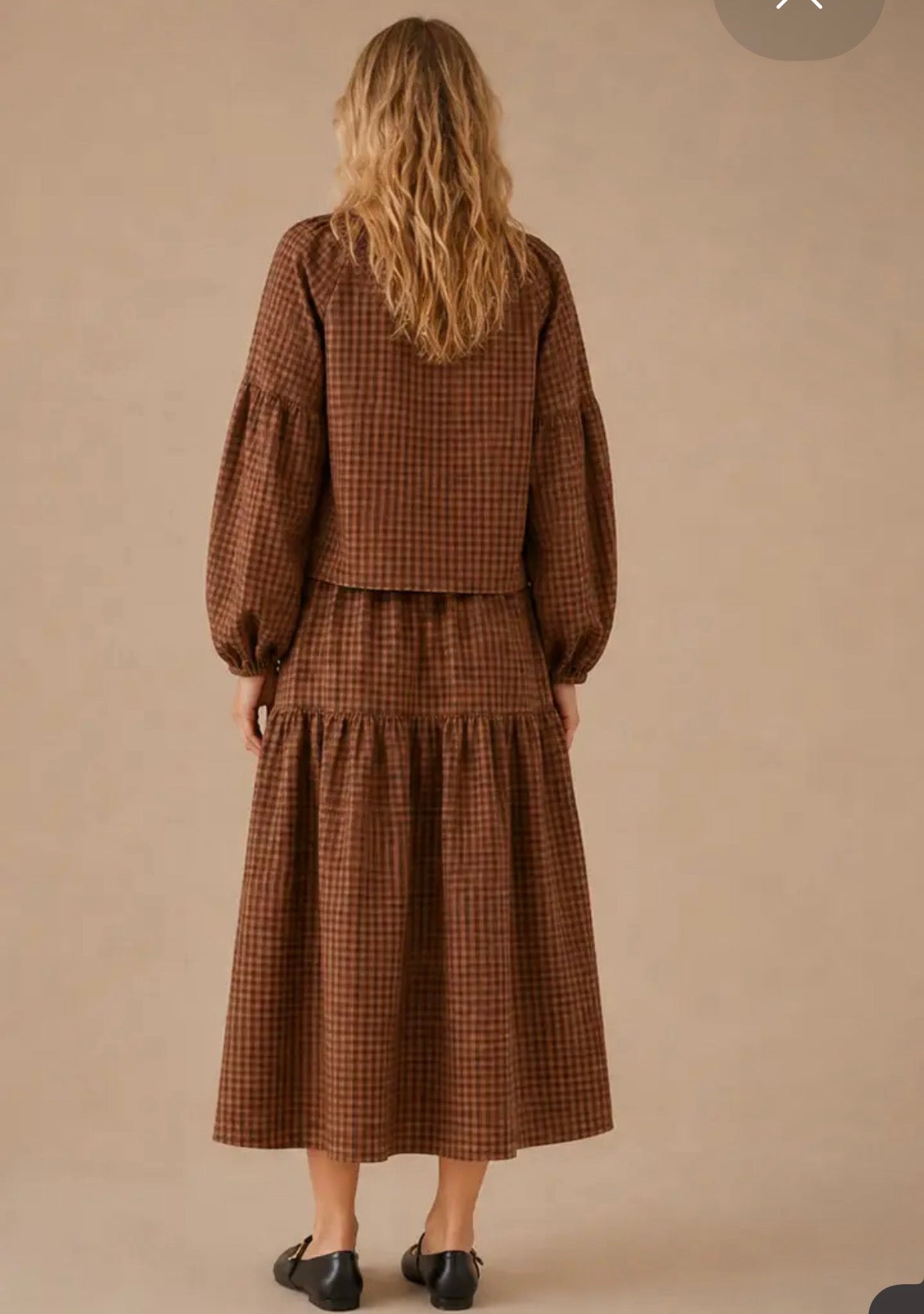 Brown Sugar Gingham Set