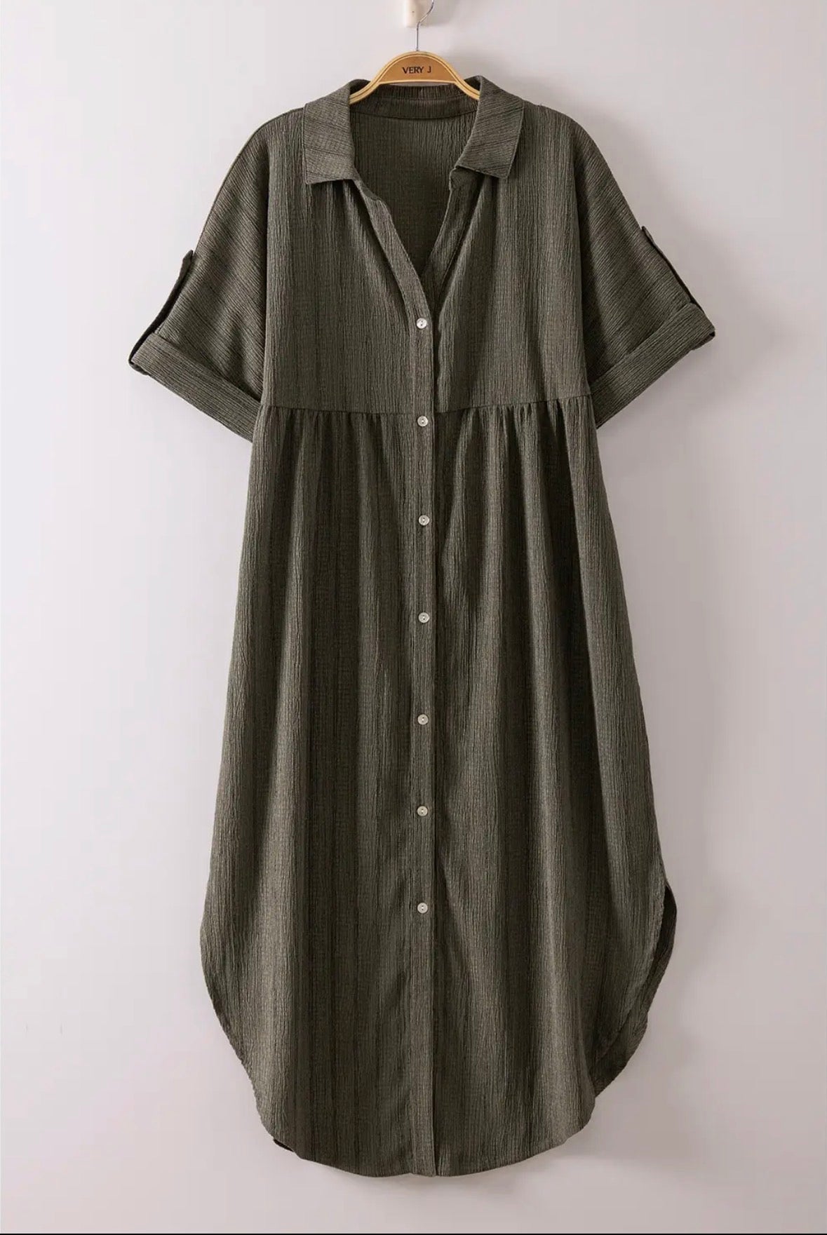 Weekend Midi Button Down Dress *3 Colors*