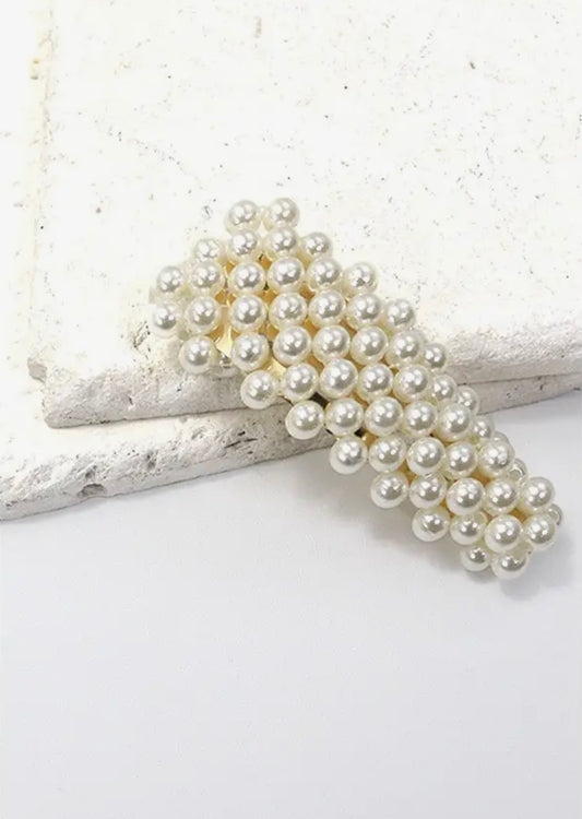 Large Full Pearl Hair Clip