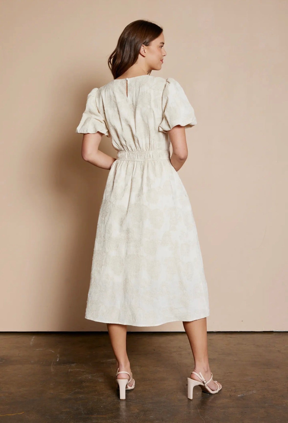 Floral Jacquard Dress