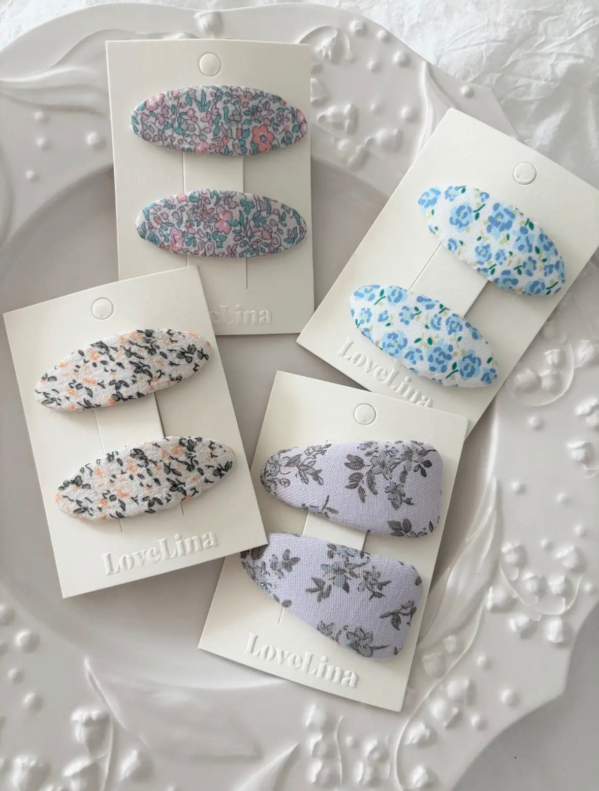 Vintage Flower Romantic Details Hair Clips