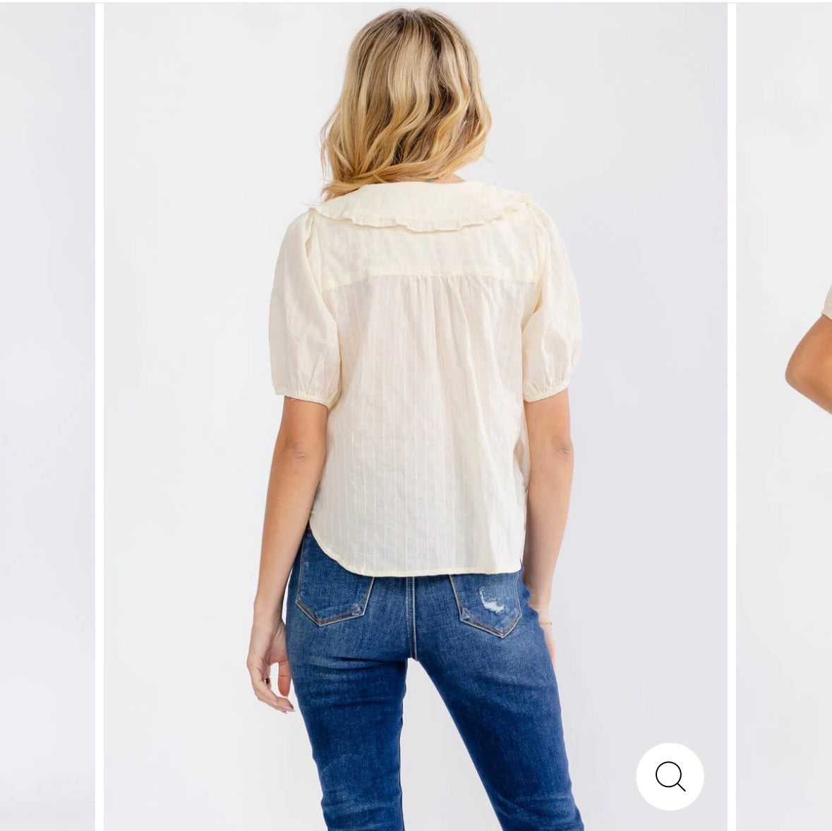 Button Up Front Pocket Stitched Detailed Blouse