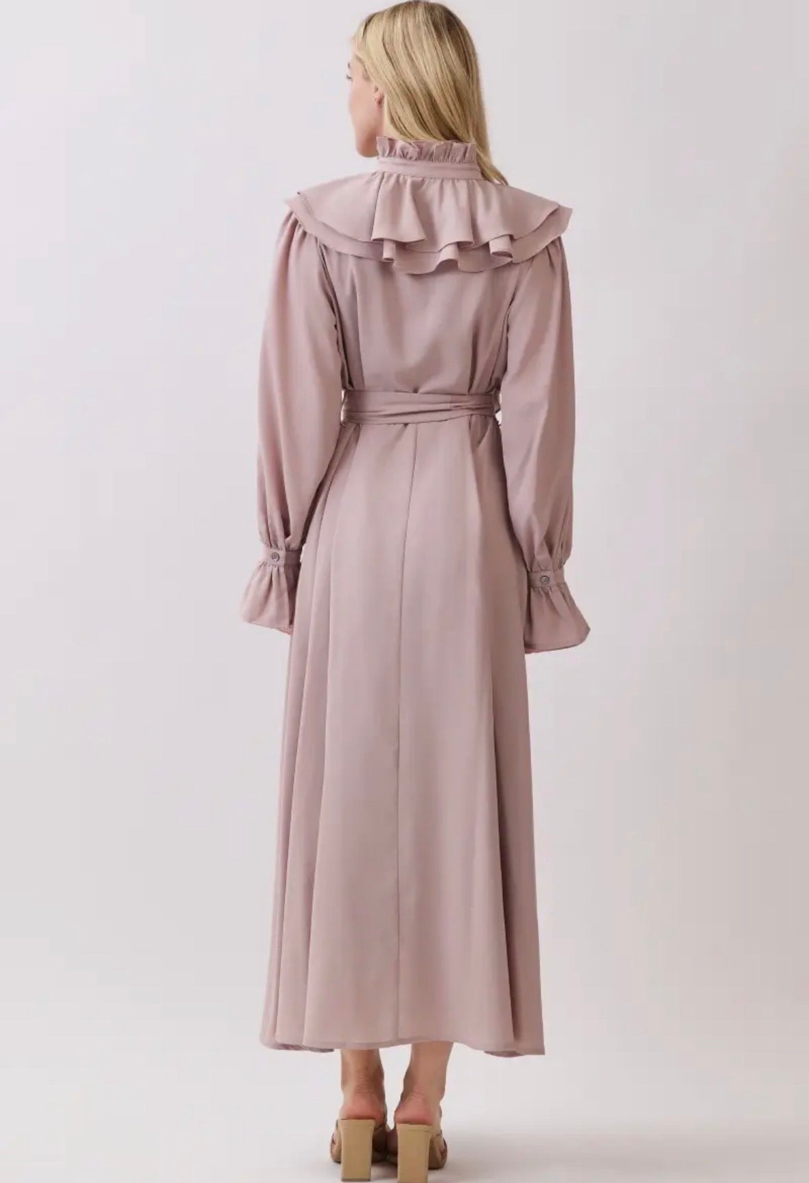 Woven Button Down Maxi Dress