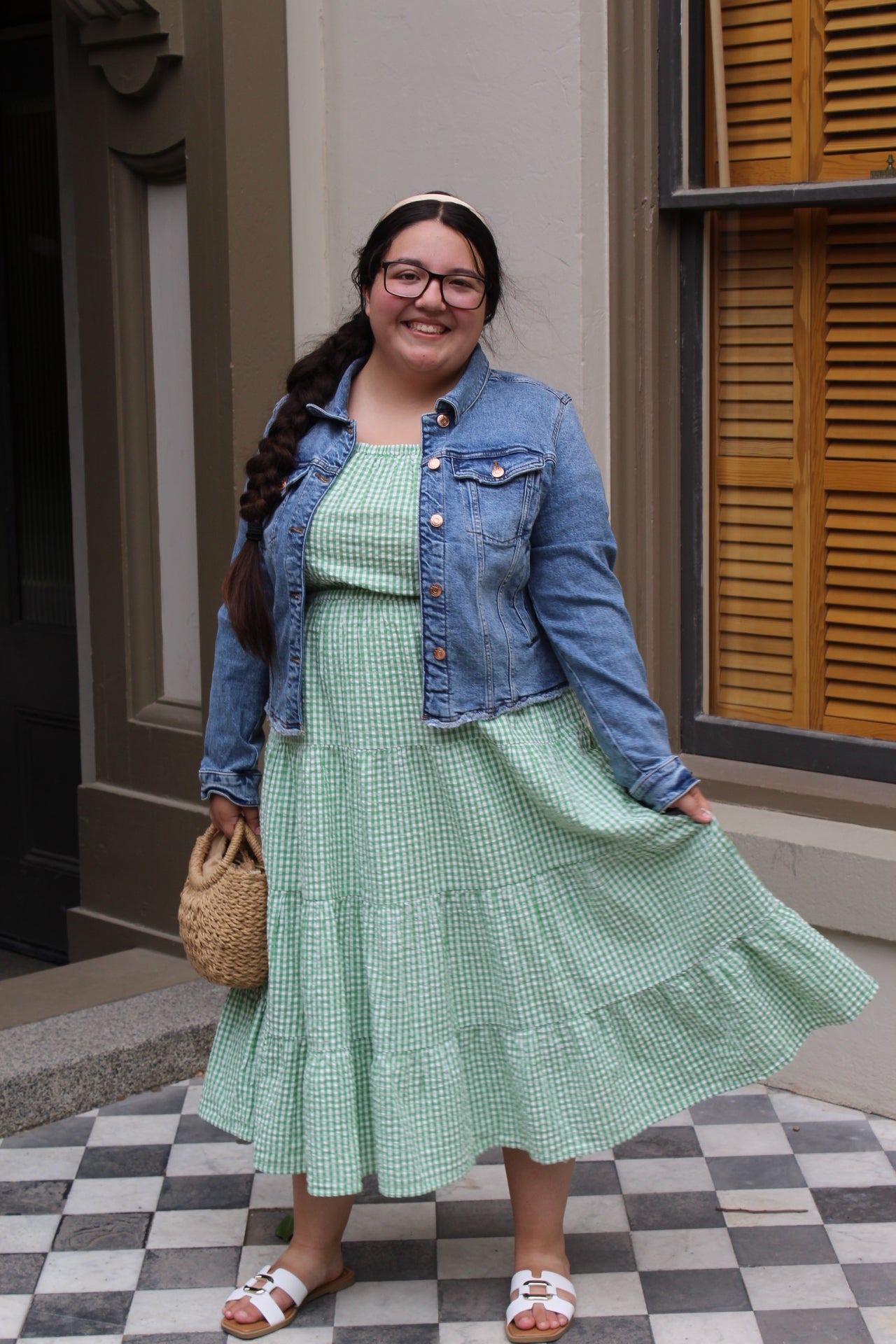 Picnic Gingham Midi Dress