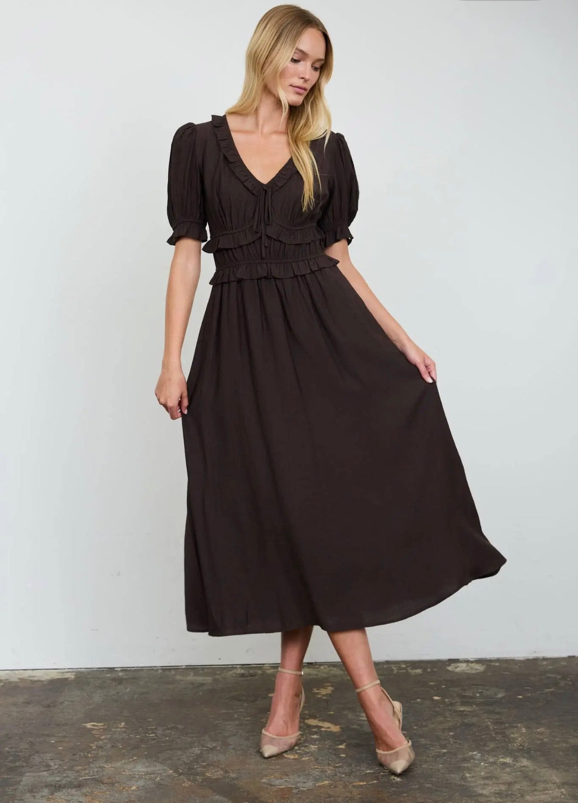 The Mocha Romance Dress