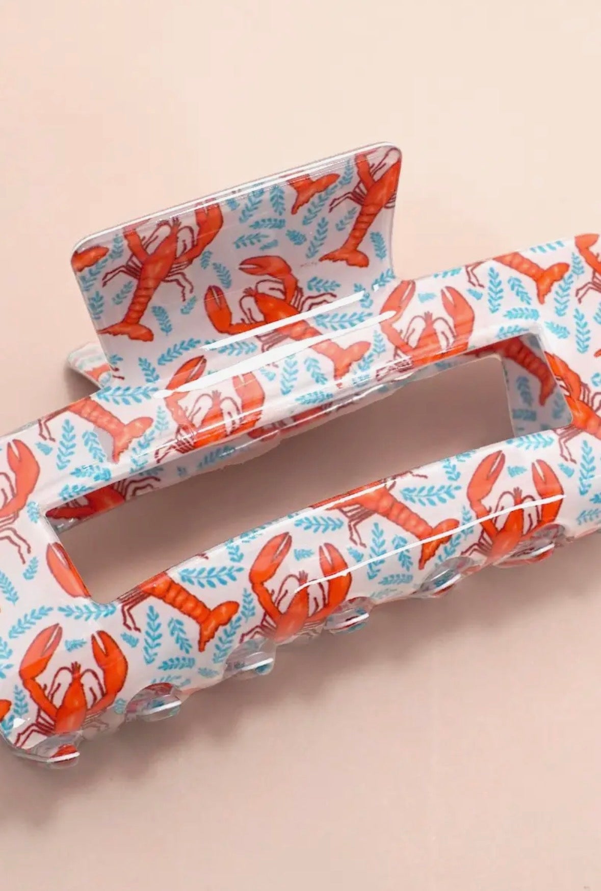 Under the sea acetate hair claw clip