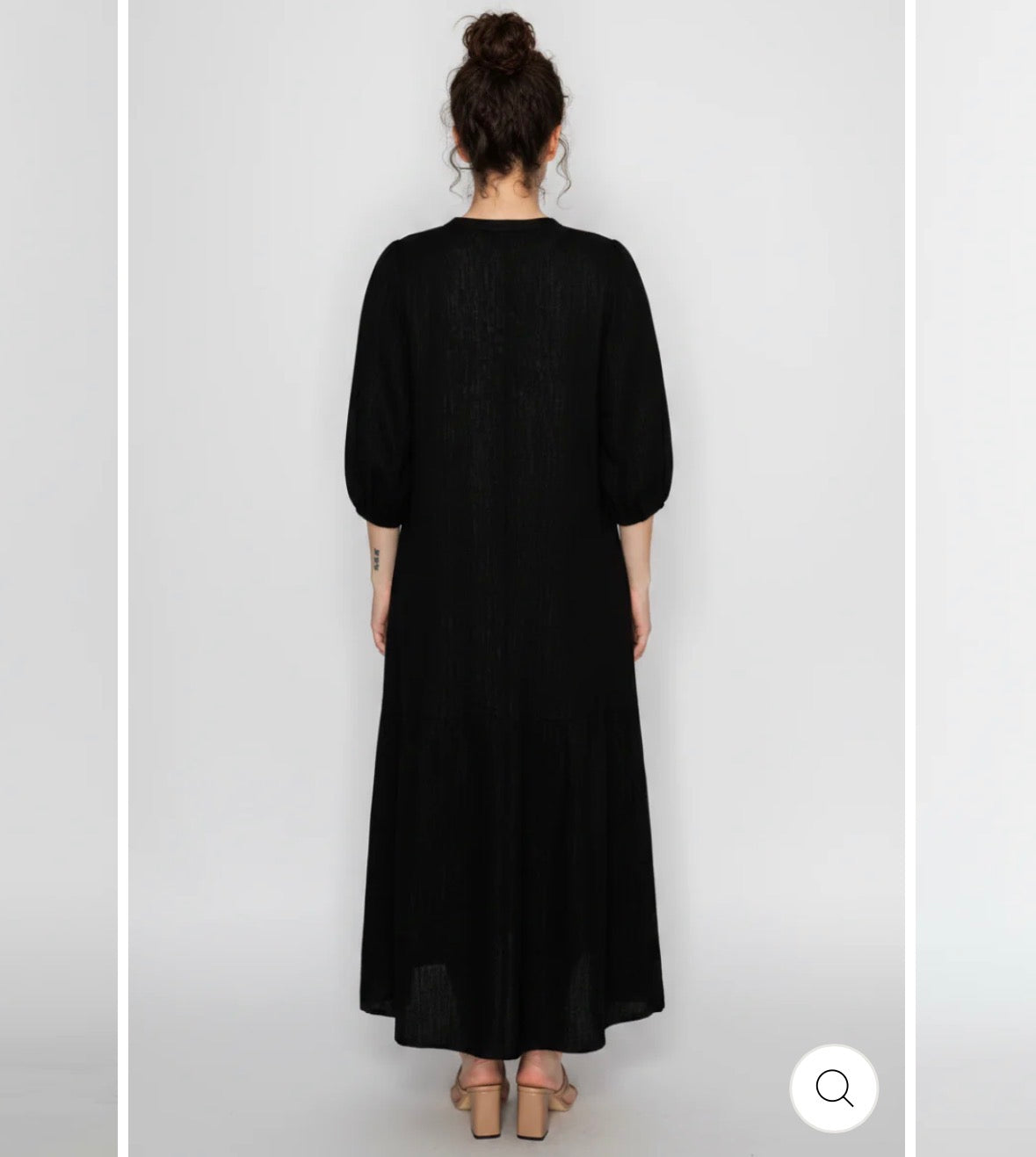 Round Neck Elegant Tiered Midi Dress