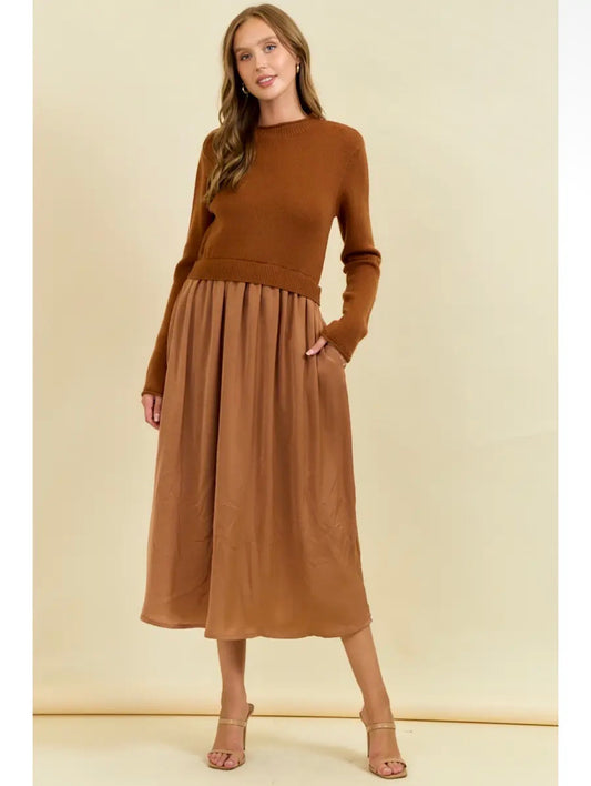 Autumn Honey Midi Dress