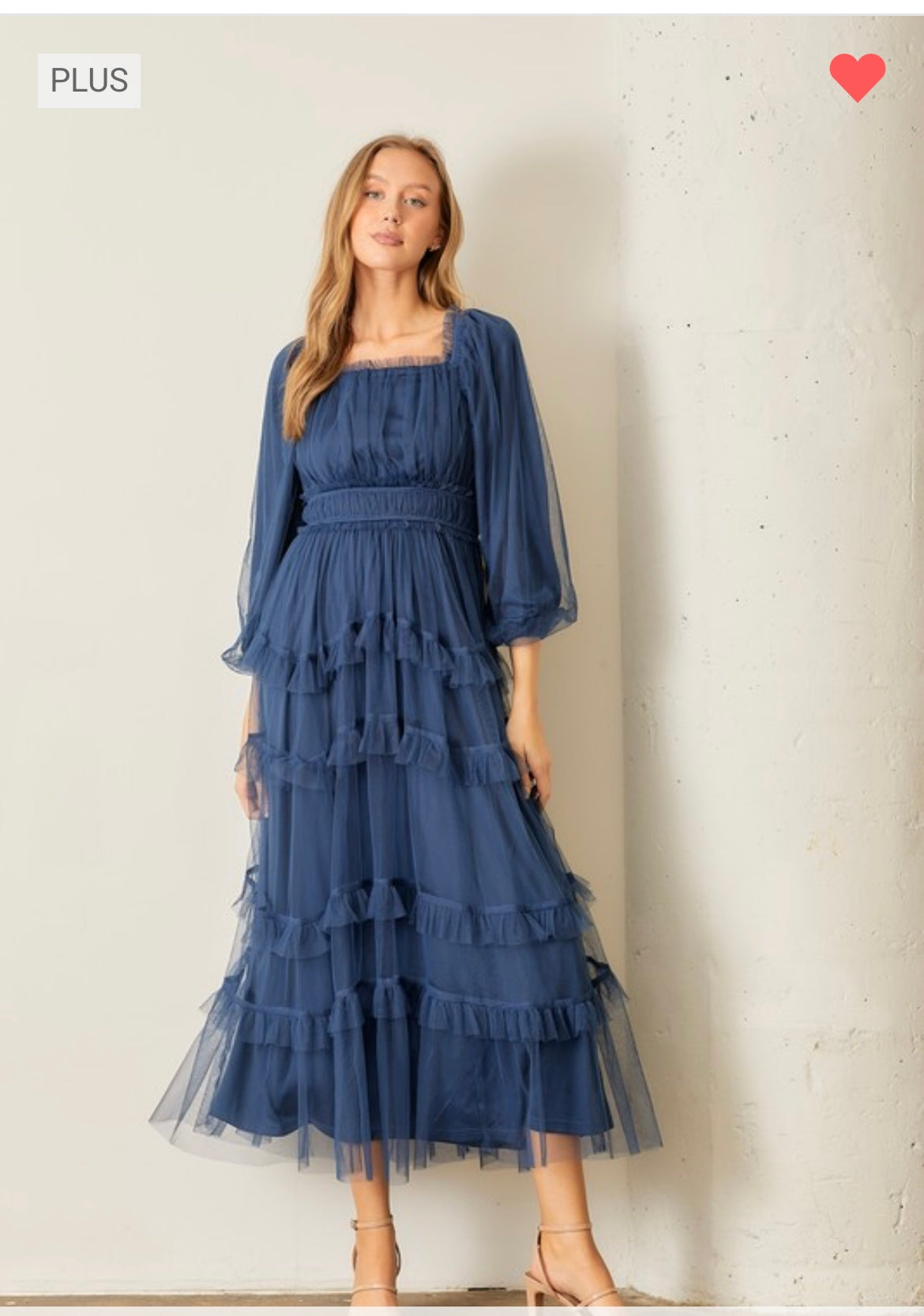 Delilah Sheer Ruffled Tulle Dress
