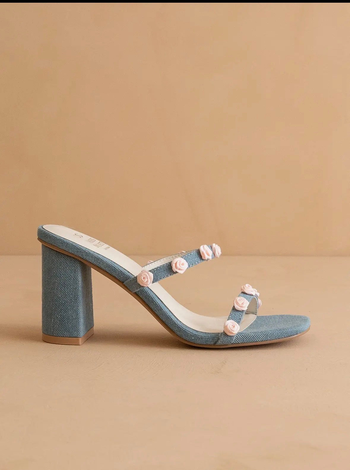 The Nia Denim Heel