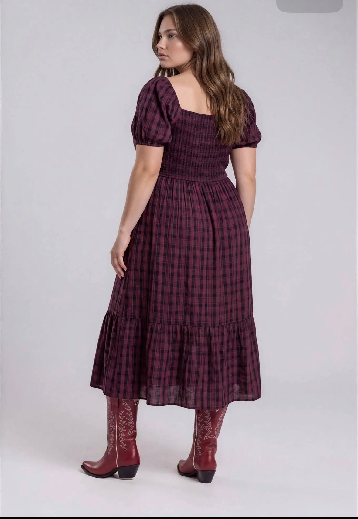Harvest Moon Plaid Dress