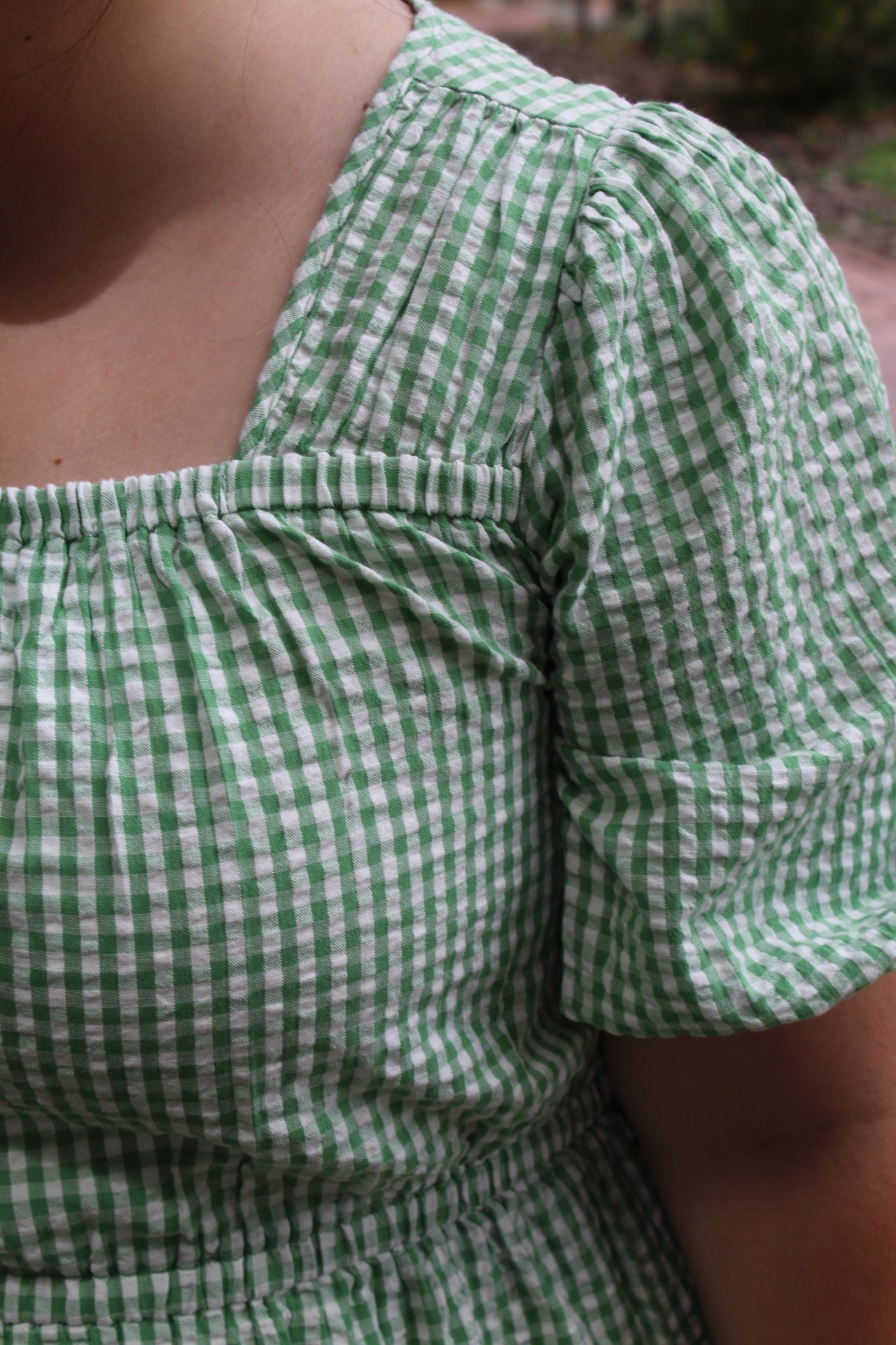 Picnic Gingham Midi Dress