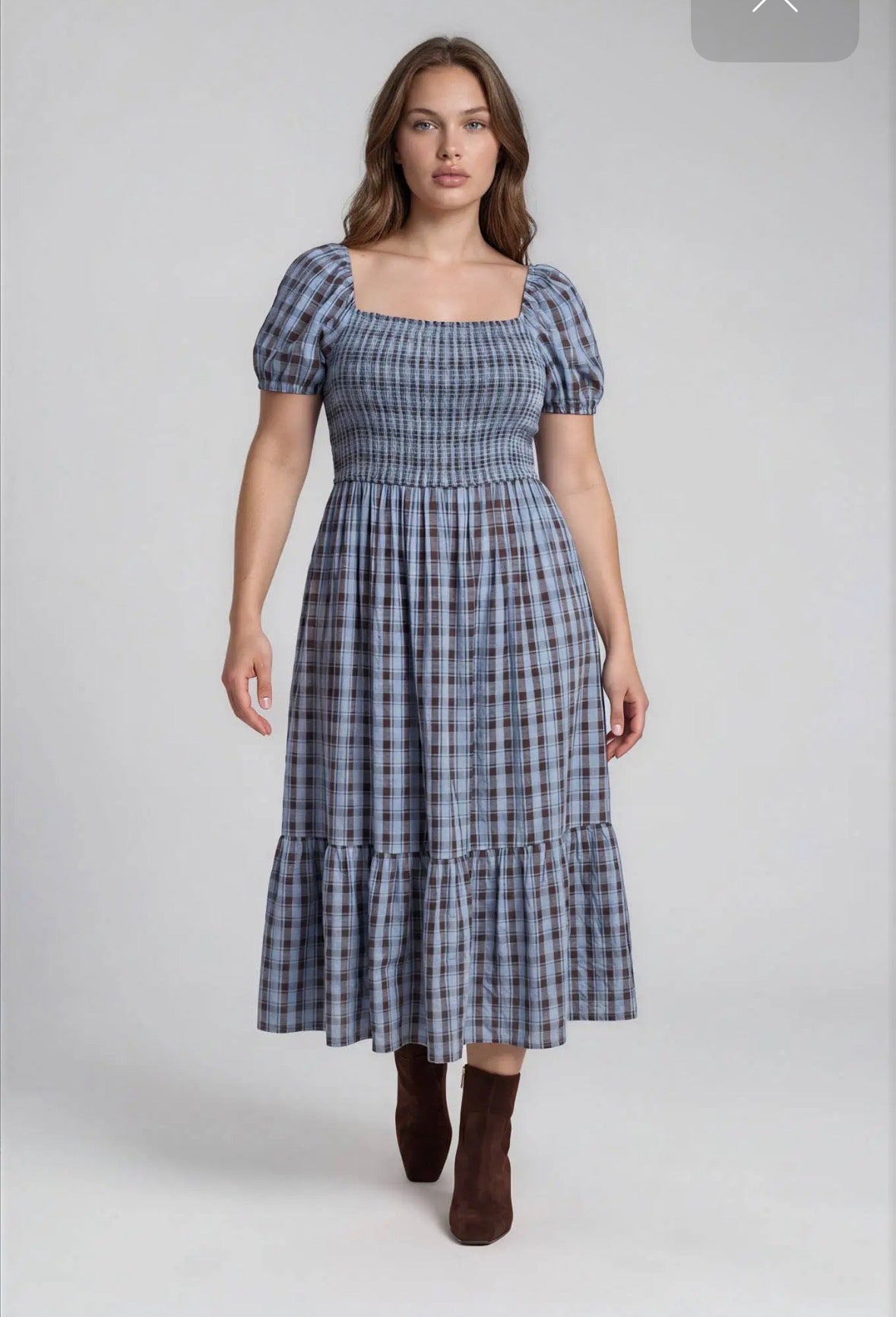 Harvest Moon Plaid Dress