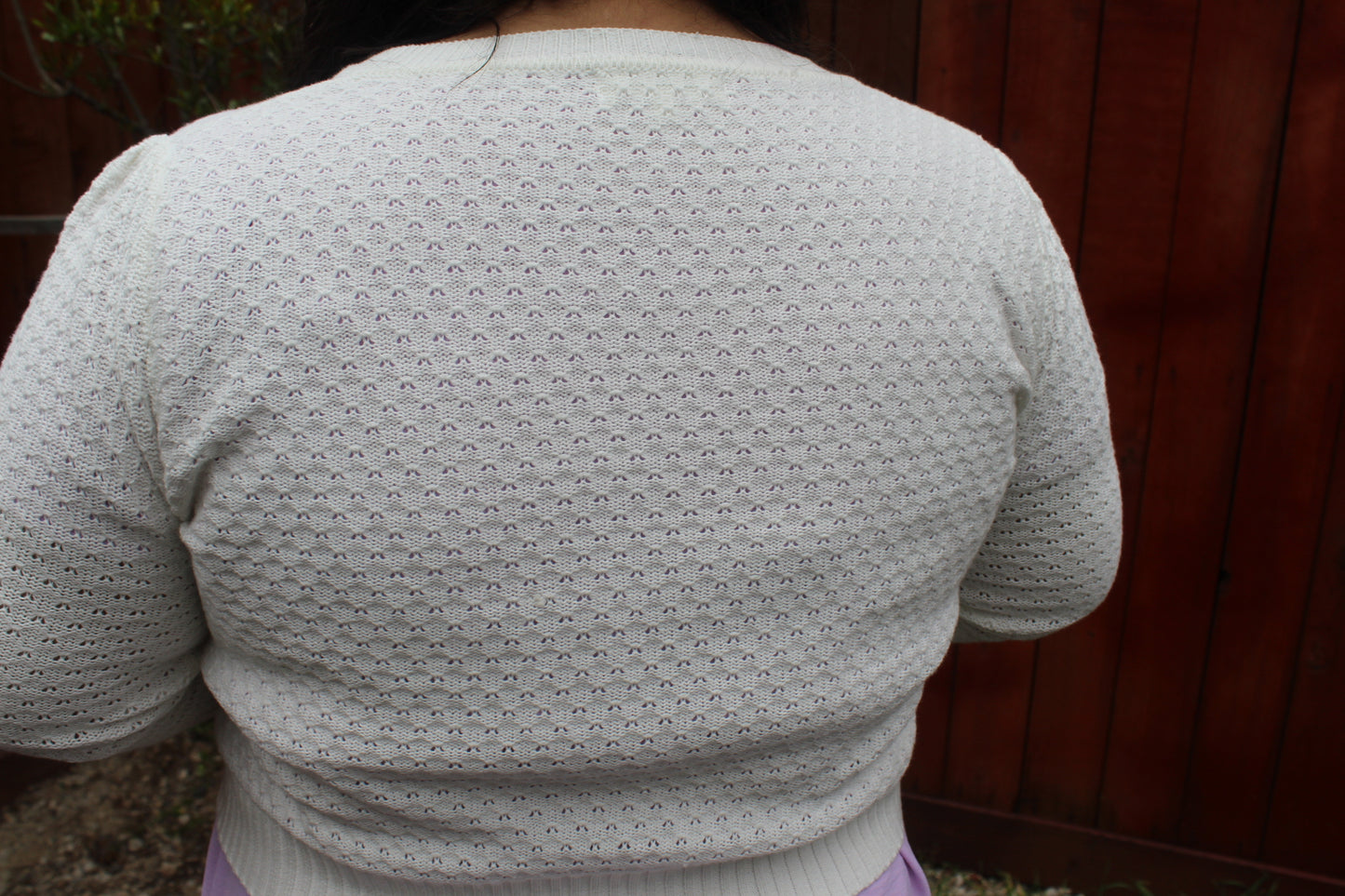 CrewNeck Knit Cropped Cardigan