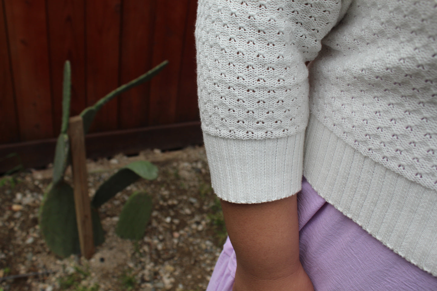 CrewNeck Knit Cropped Cardigan