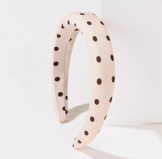 Polka Dot Puffed Headband