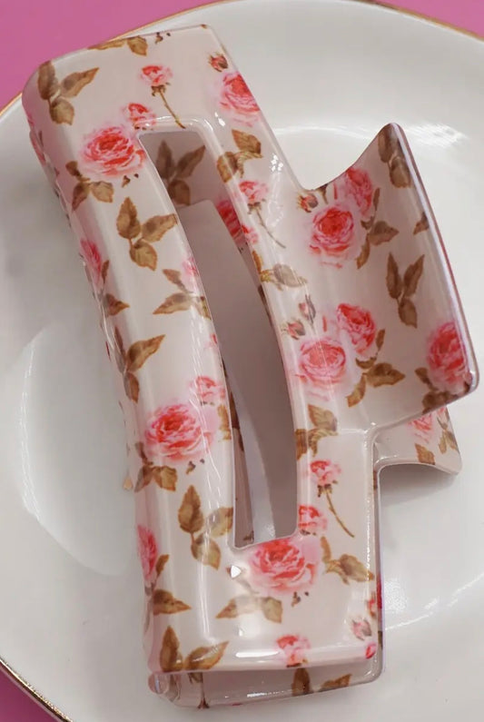 Floral Ditsy Cottage-core Hair Claw