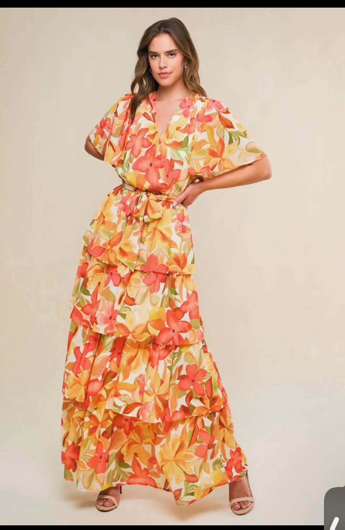 A Printed Woven Dress