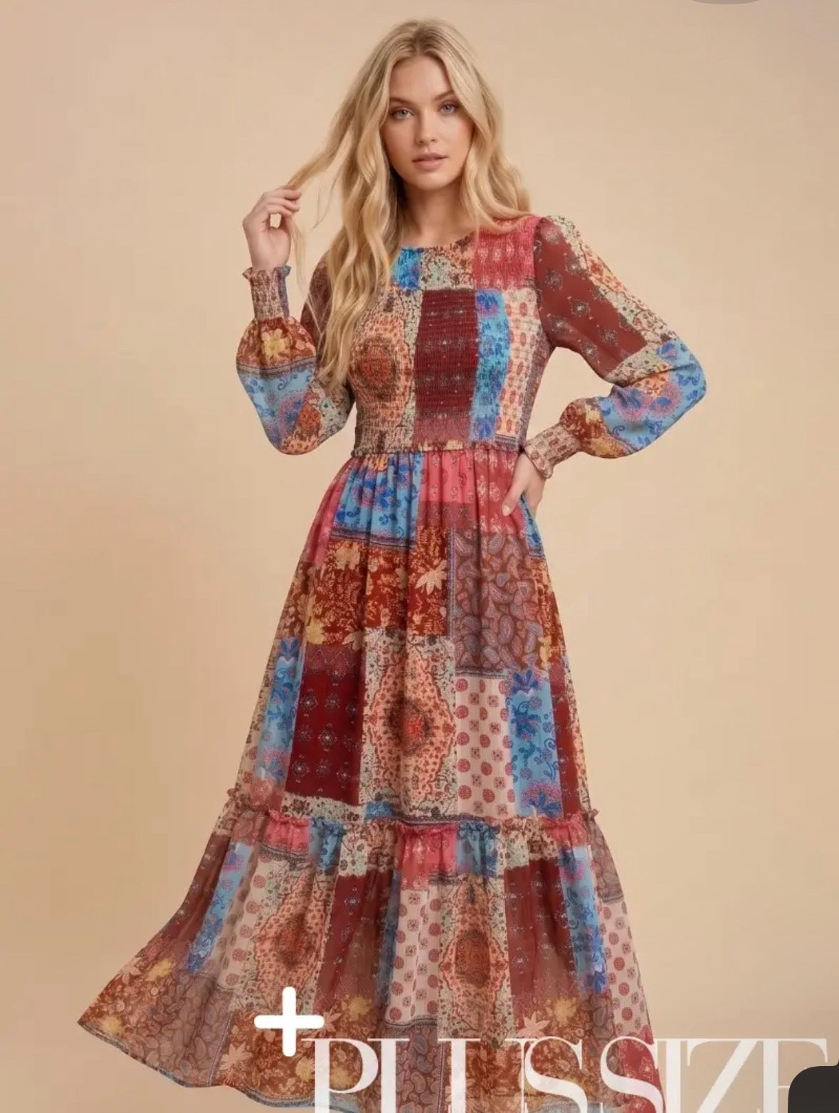 Autumn Whimsy Maxi Dress