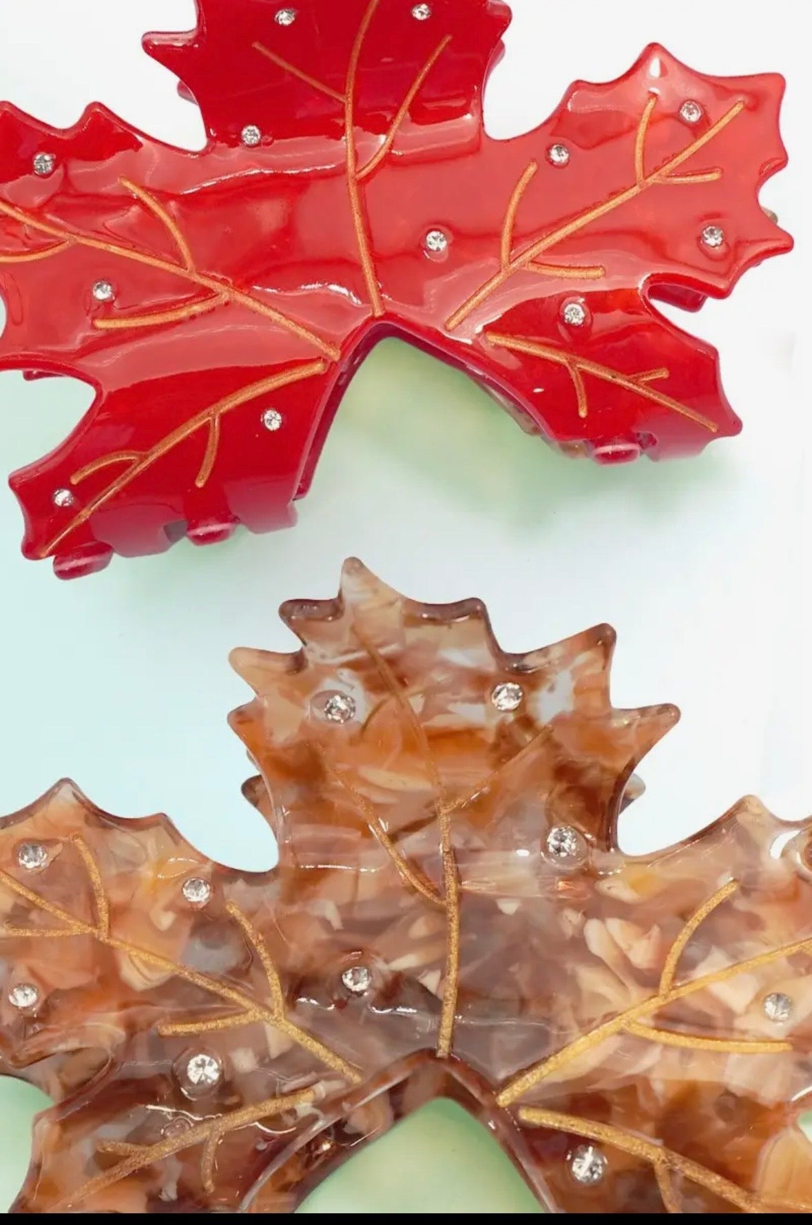 Fall Leaf Hair Claw