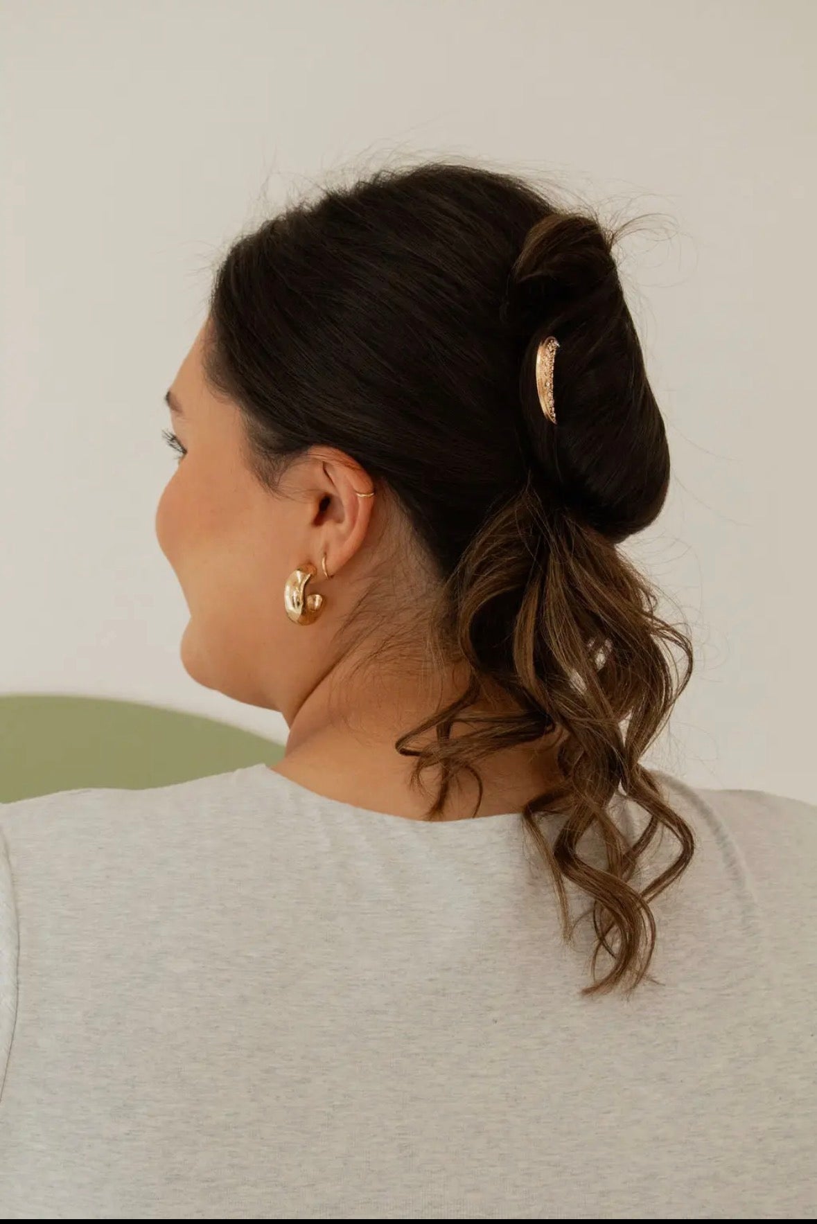 Diamond Encrusted Hair Pin
