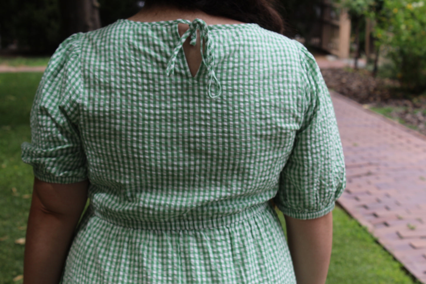 Picnic Gingham Midi Dress