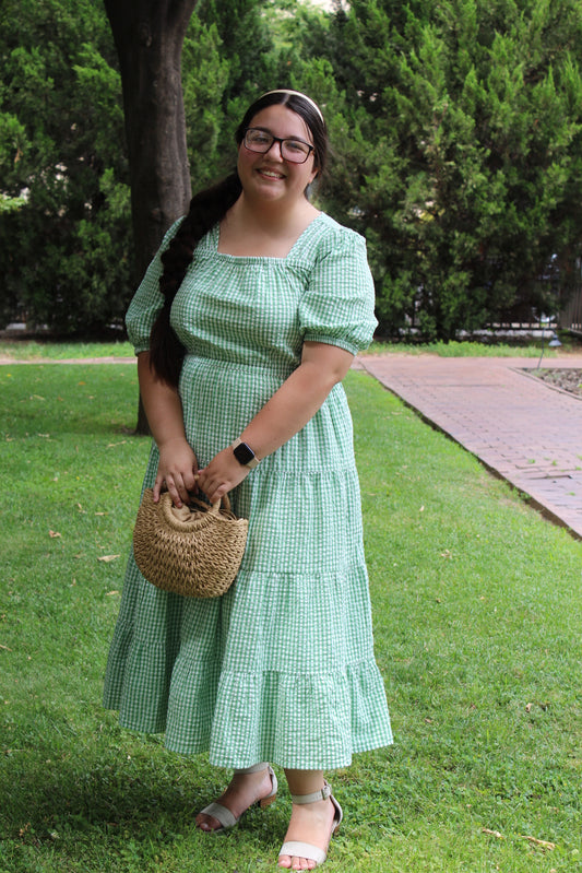 Picnic Gingham Midi Dress