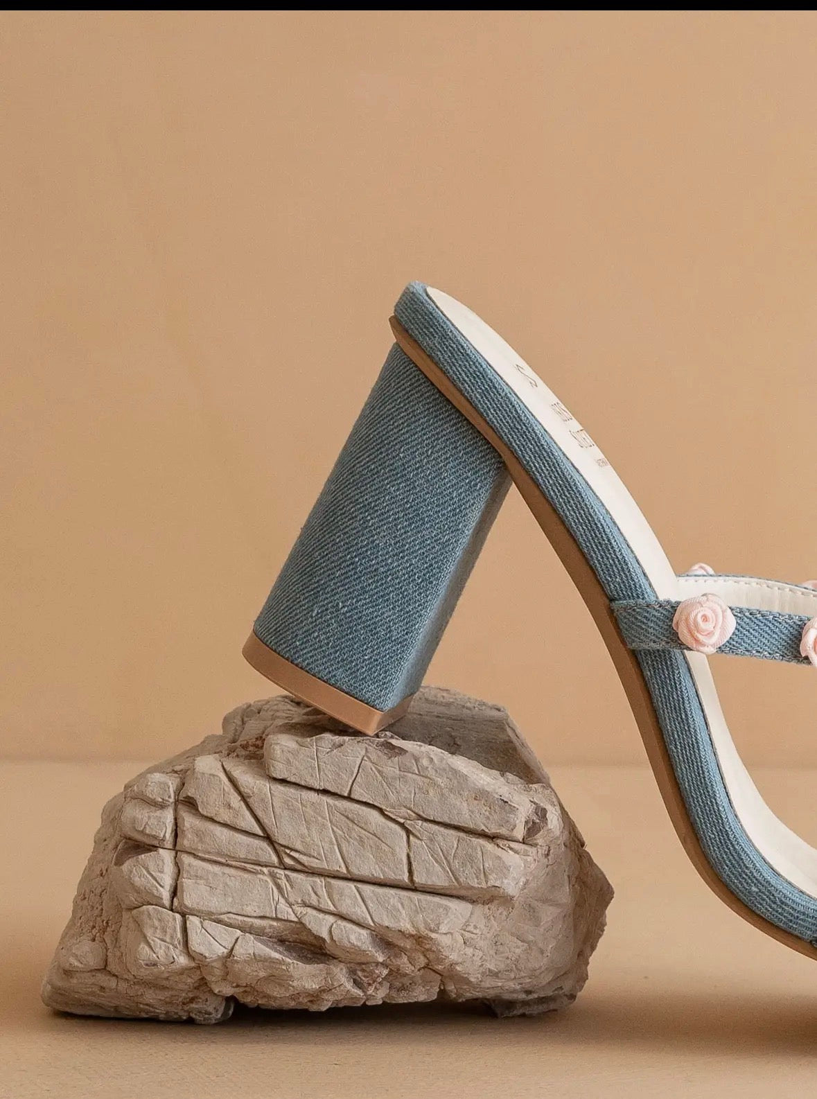 The Nia Denim Heel