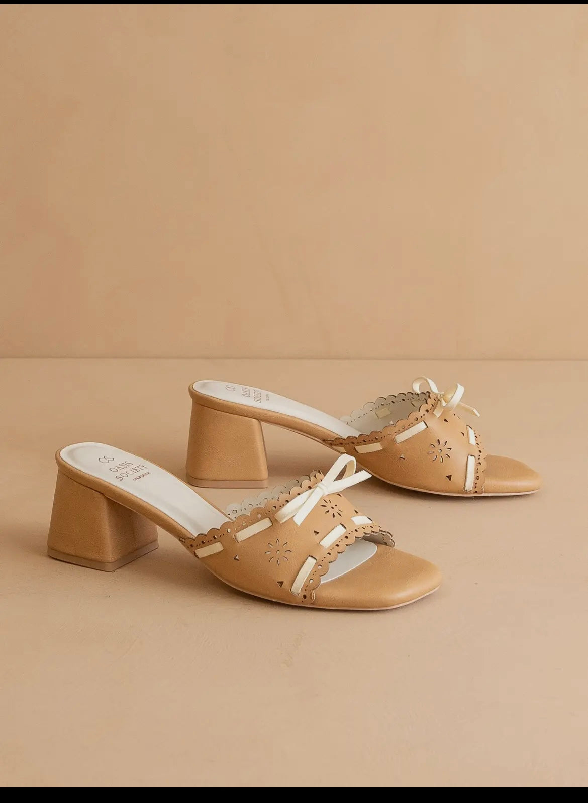 Tan Sweet Low Heel Sandal