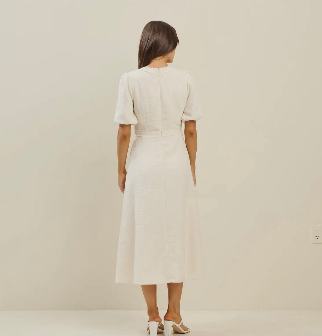 Winter Pearl Midi Dress