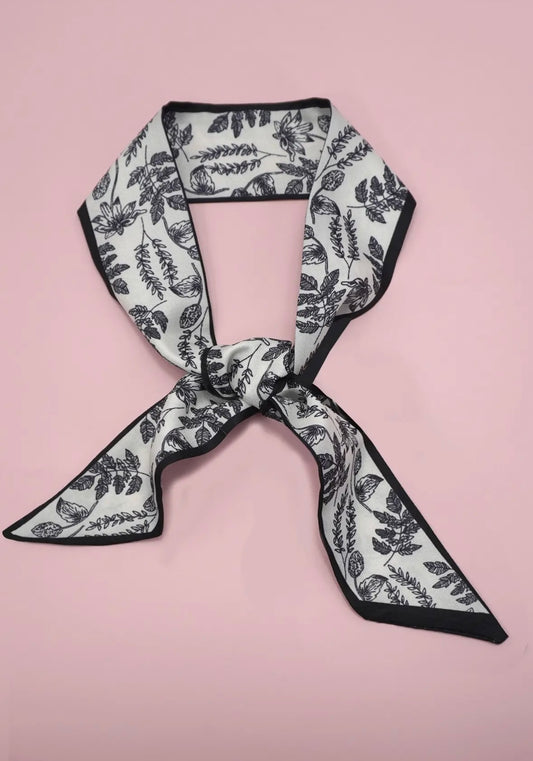 Soft Silky Skinny Twilly Scarf Necklace Wrap